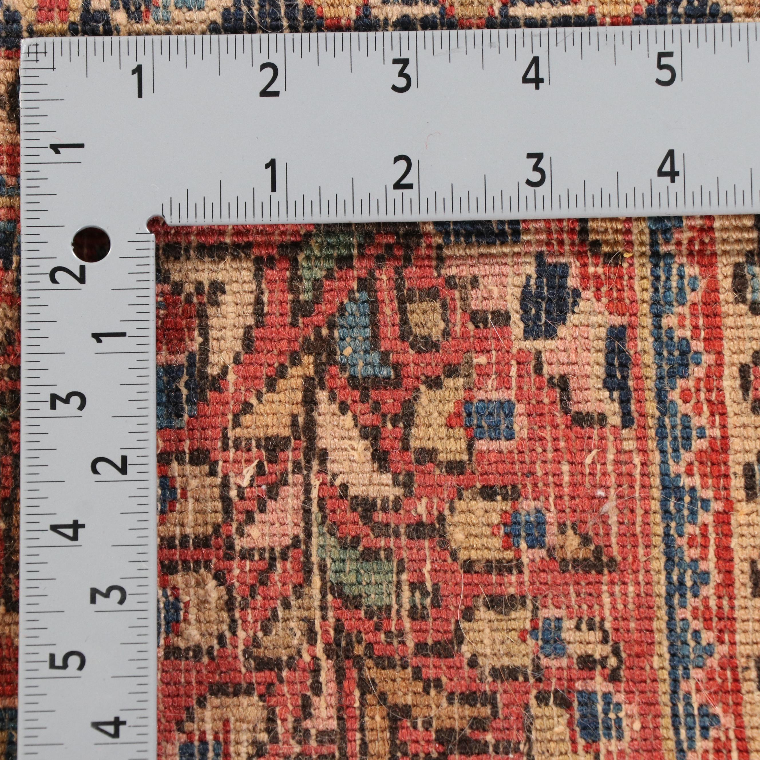 2'8 x 6'6 Hand-Knotted Persian Sarouk Carpet Runner