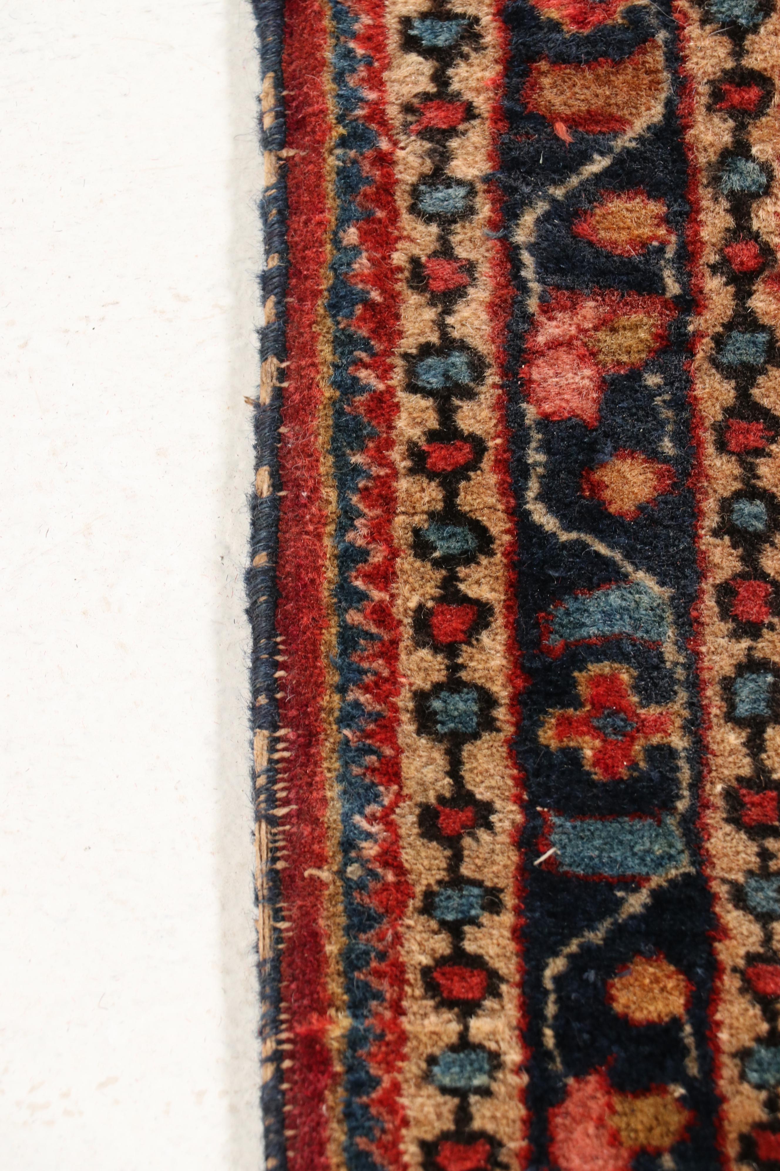 2'8 x 6'6 Hand-Knotted Persian Sarouk Carpet Runner