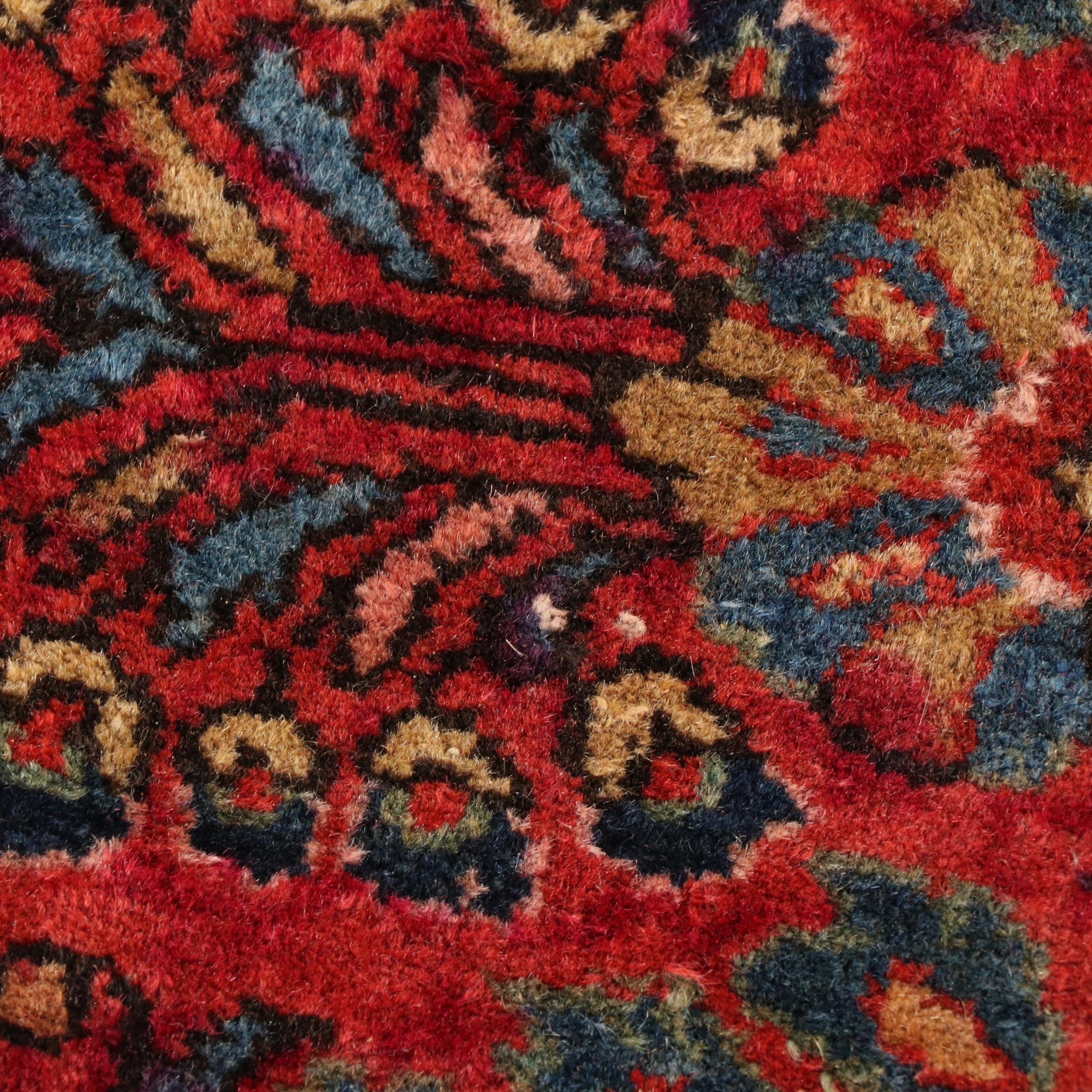 2'8 x 6'6 Hand-Knotted Persian Sarouk Carpet Runner