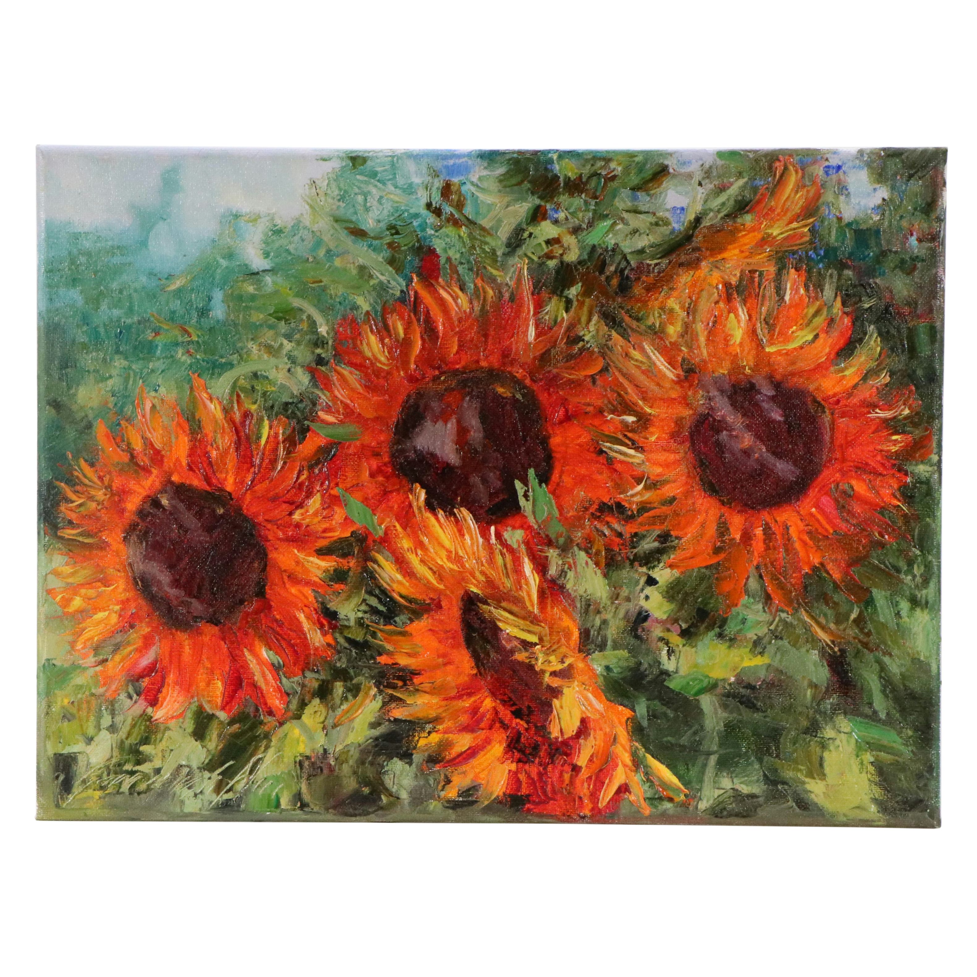 Garncarek Aleksander Floral Oil Painting, 2024