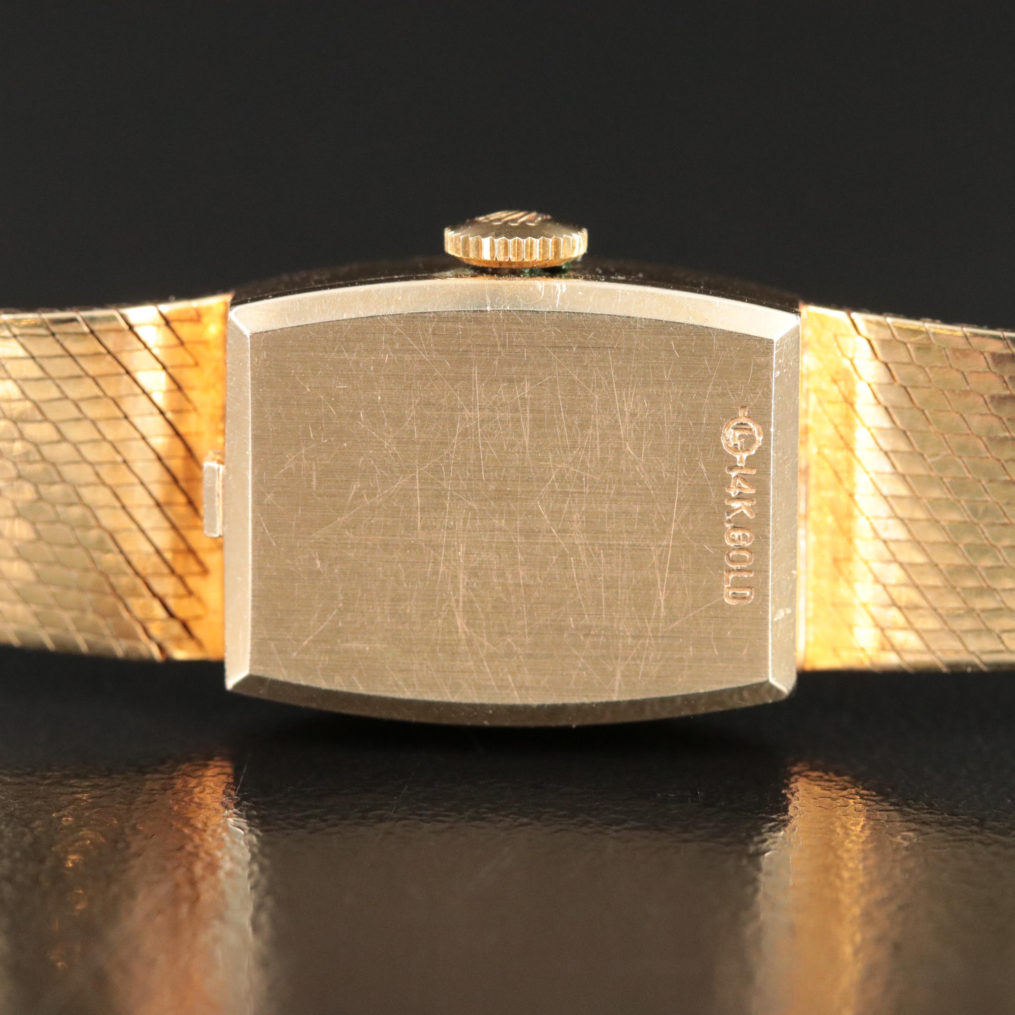 Vintage Rolex 14K Diamond Watch