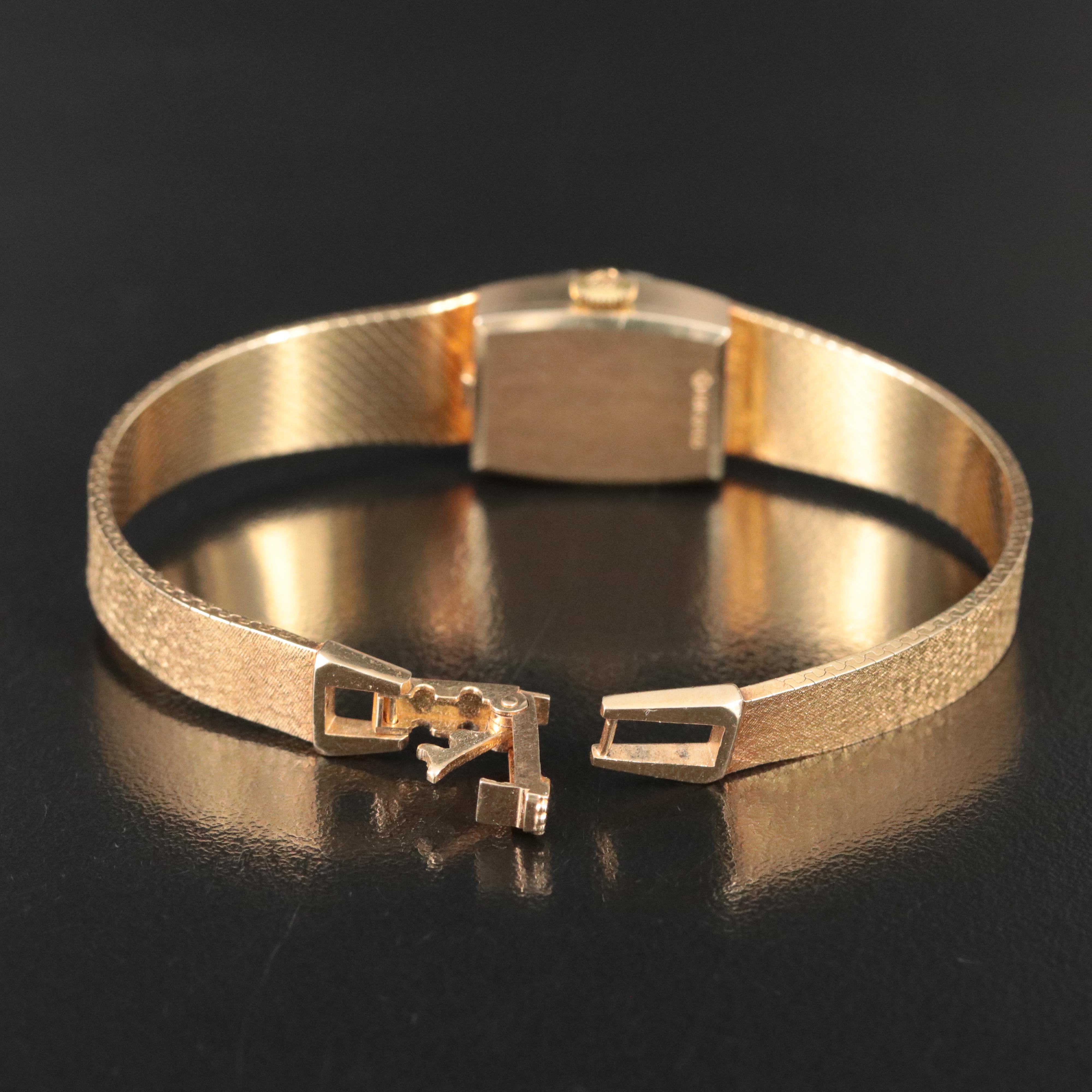 Vintage Rolex 14K Diamond Watch