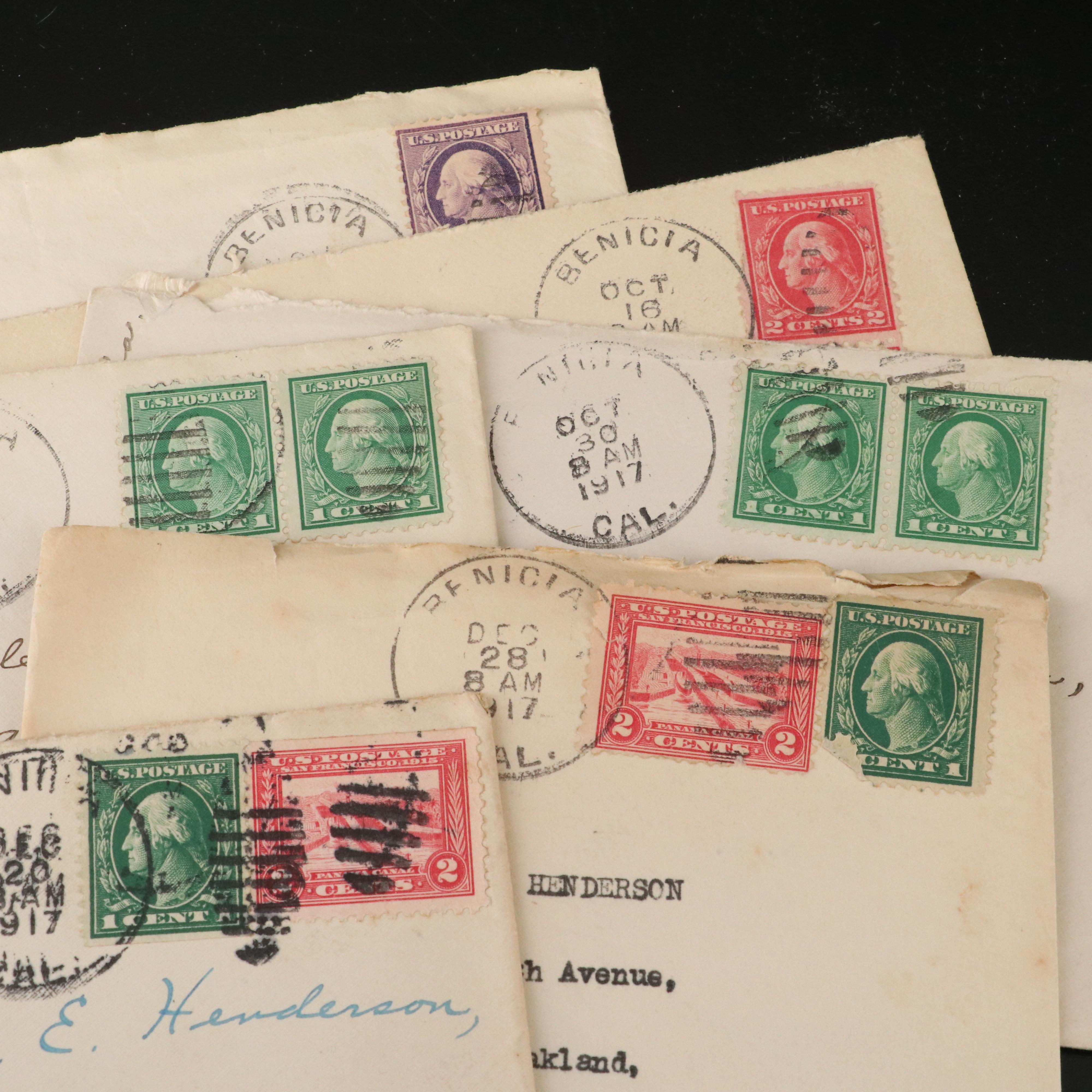252 U.S. Postal Covers, 1917 to 1990s