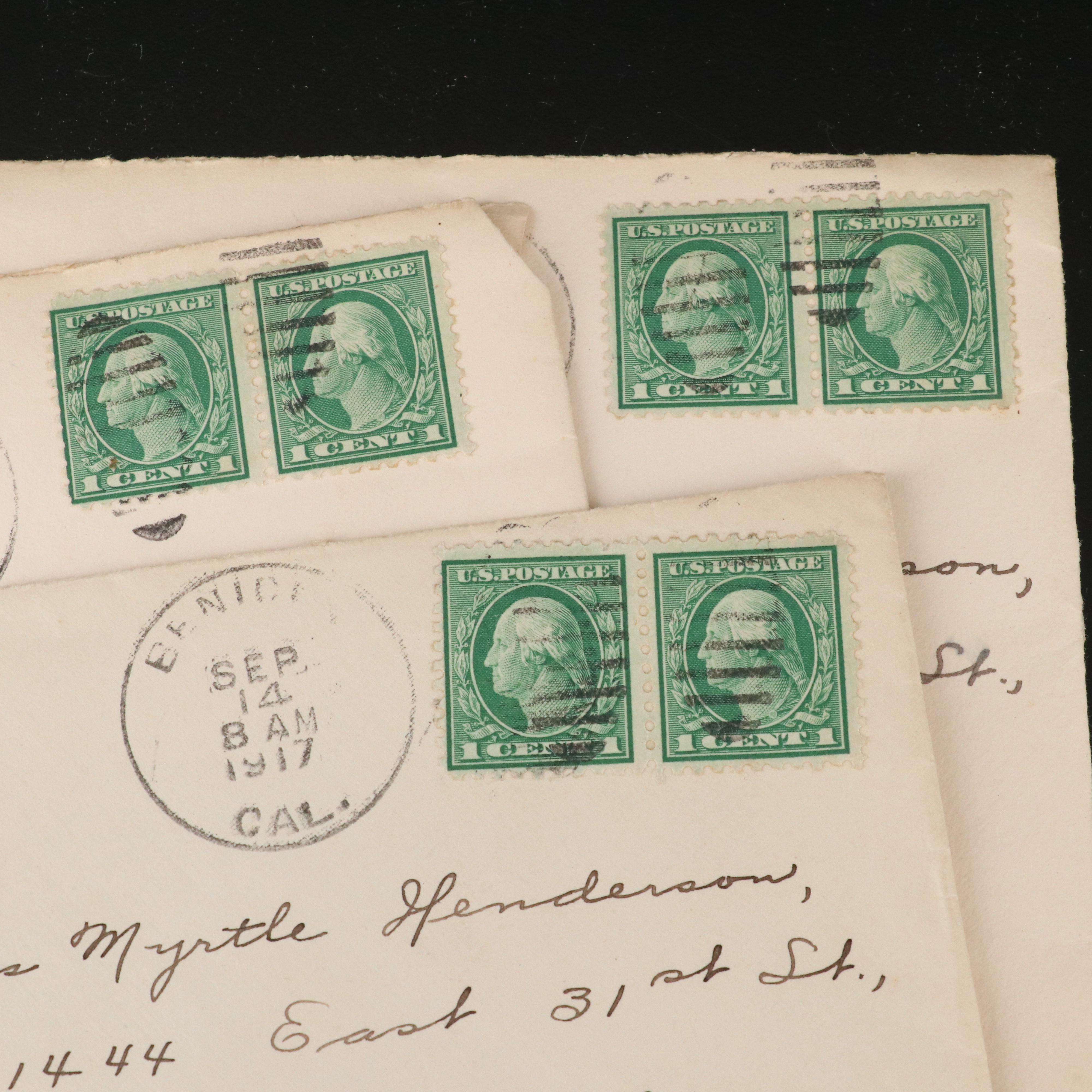 252 U.S. Postal Covers, 1917 to 1990s