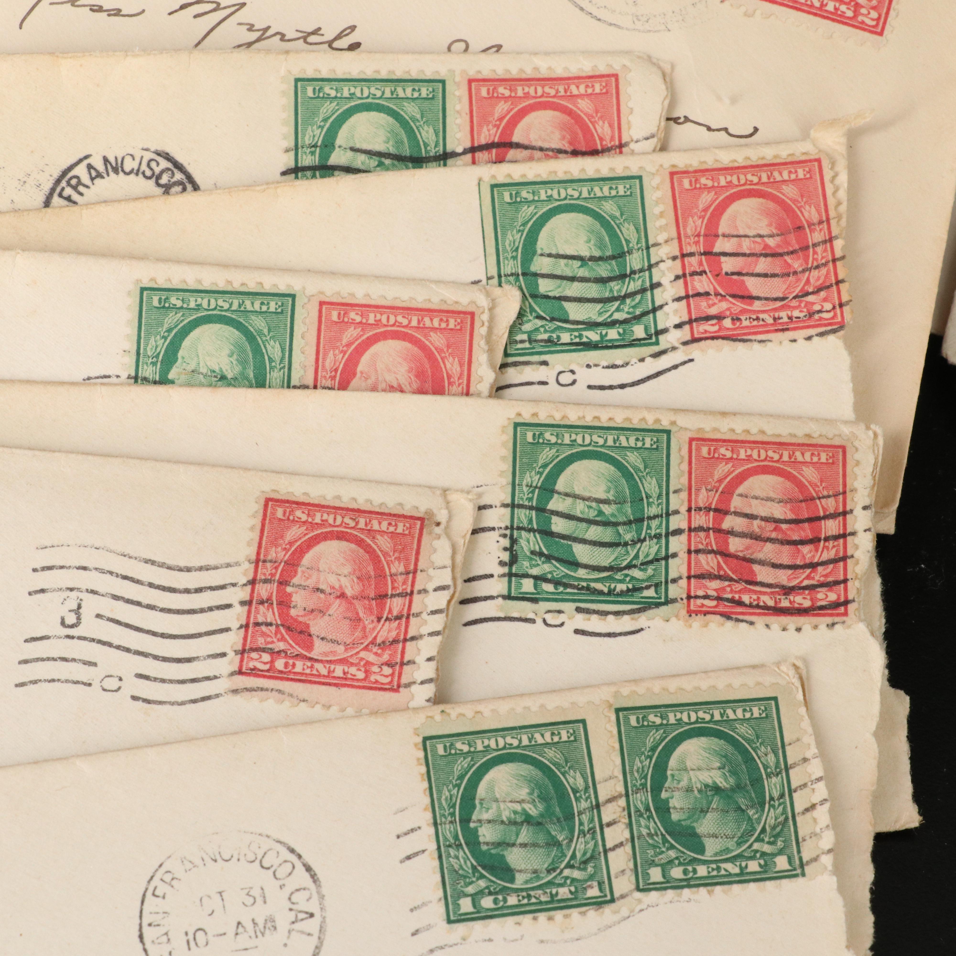 252 U.S. Postal Covers, 1917 to 1990s