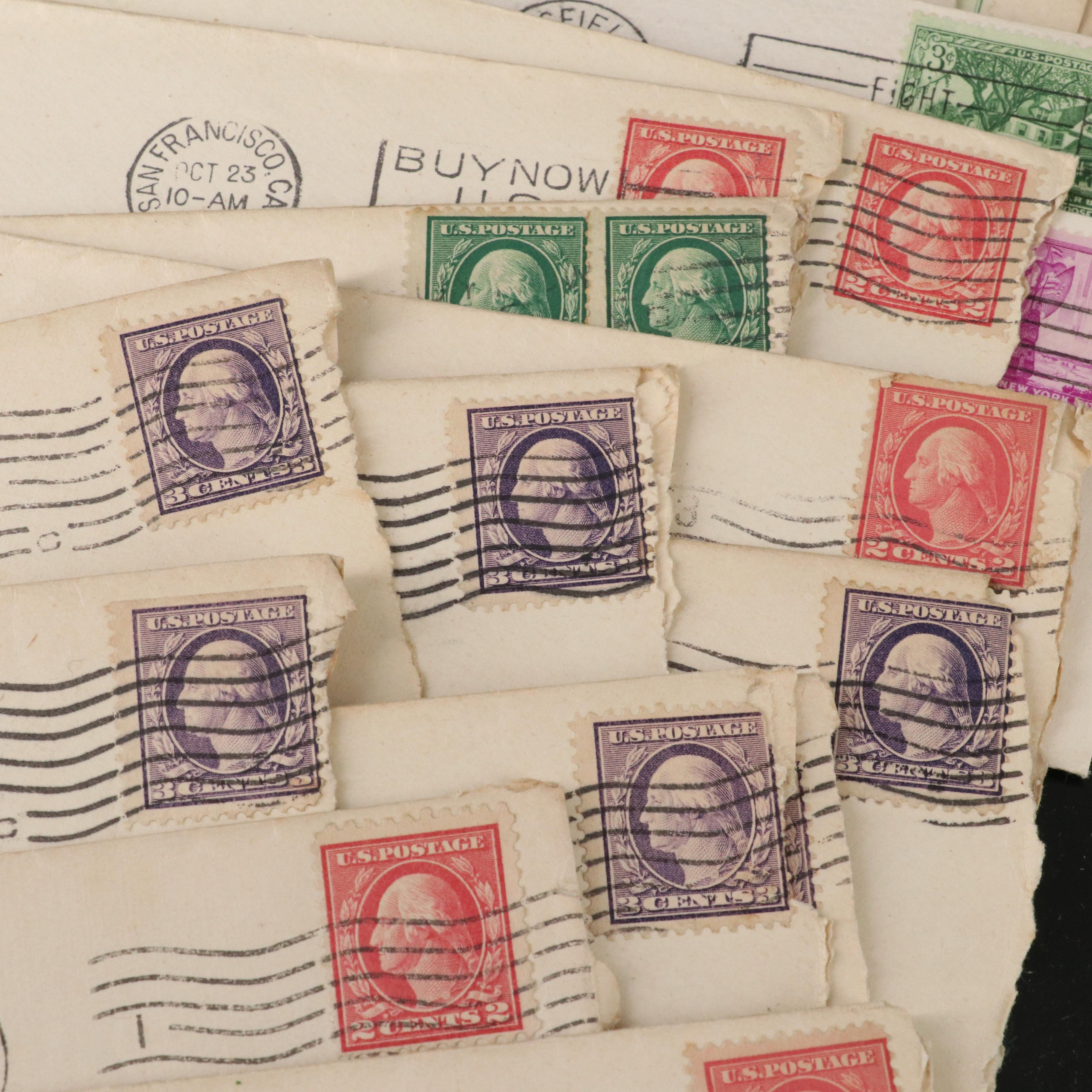 252 U.S. Postal Covers, 1917 to 1990s