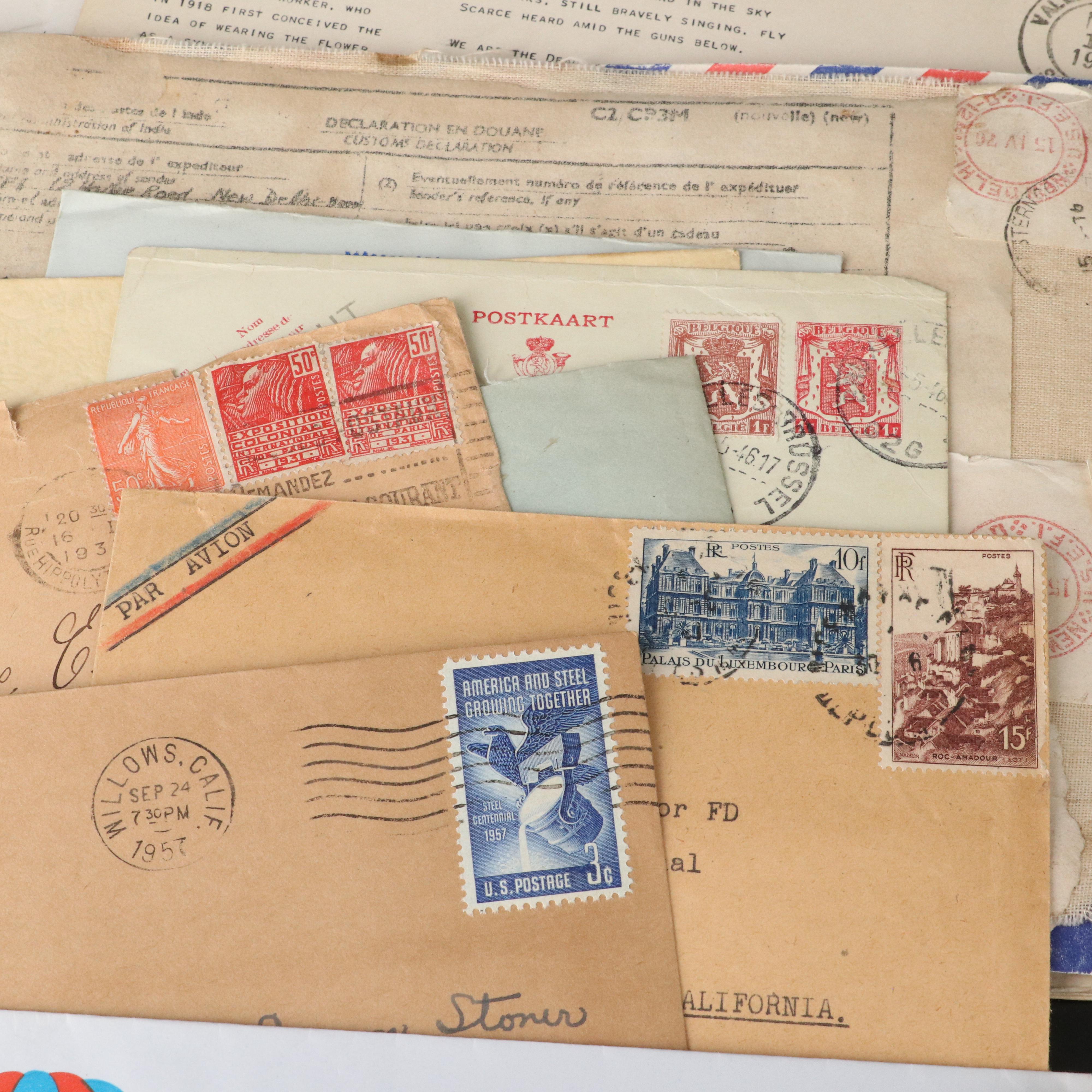 252 U.S. Postal Covers, 1917 to 1990s