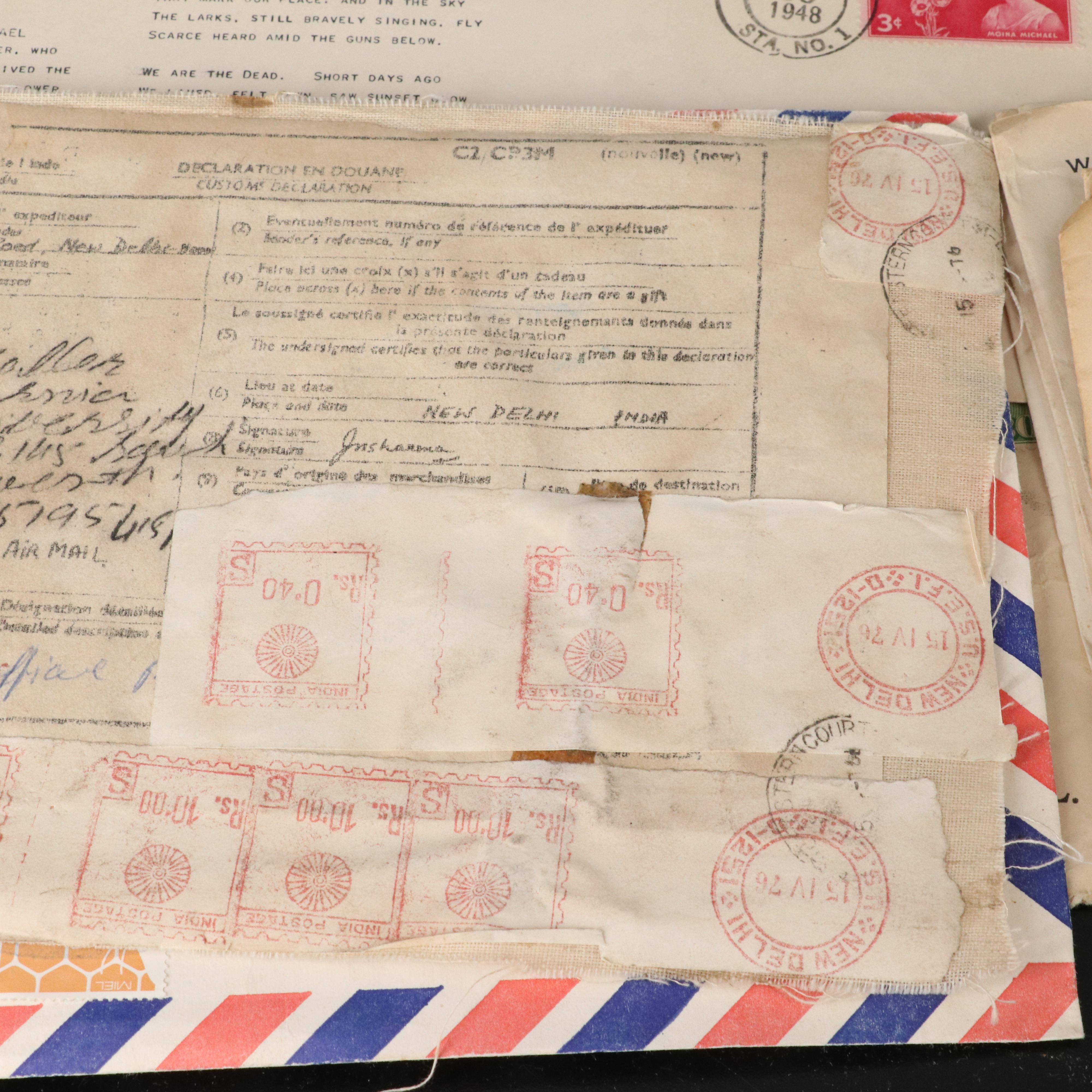 252 U.S. Postal Covers, 1917 to 1990s