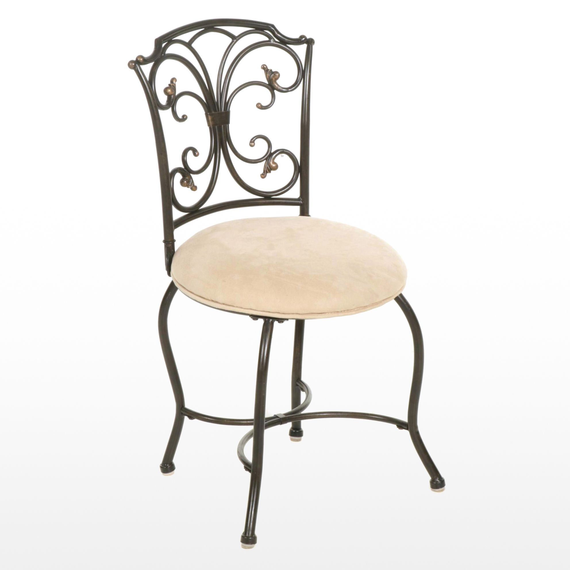 Hillsdale Furniture Contemporary Metal Scroll Side Chair Everything