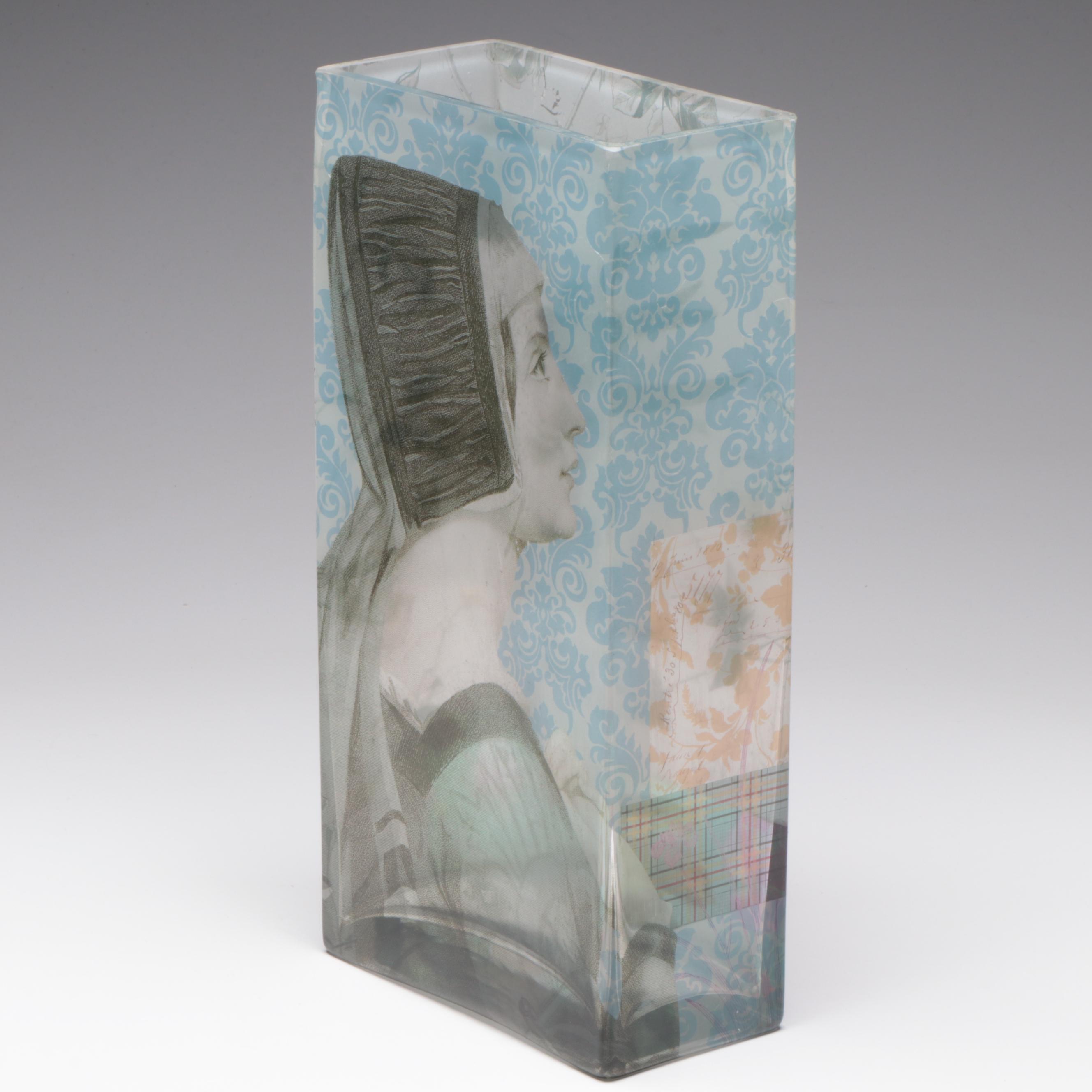 Fringe Studio Square Glass Vase