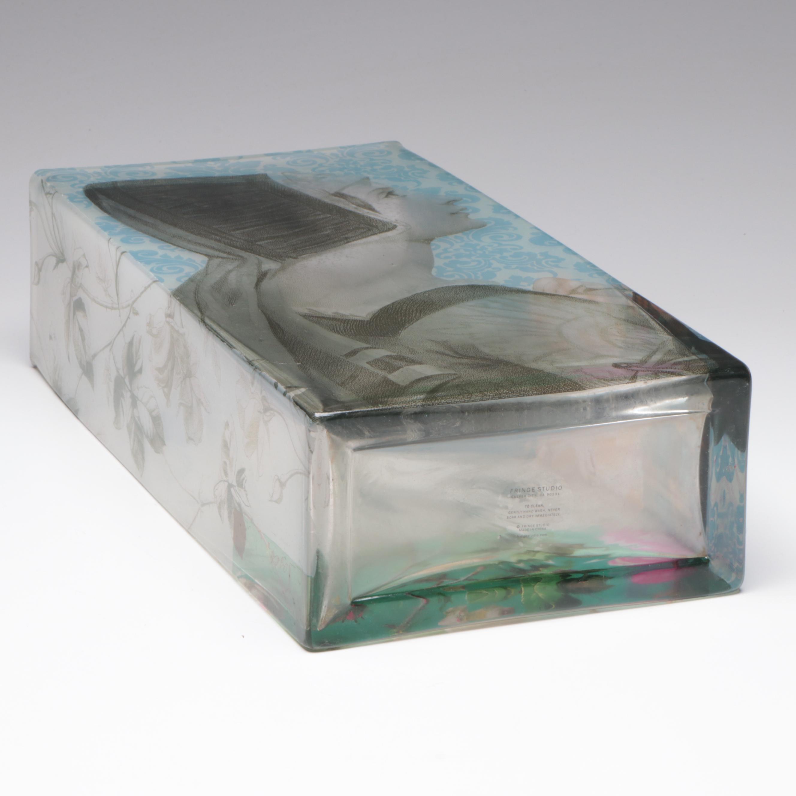 Fringe Studio Square Glass Vase