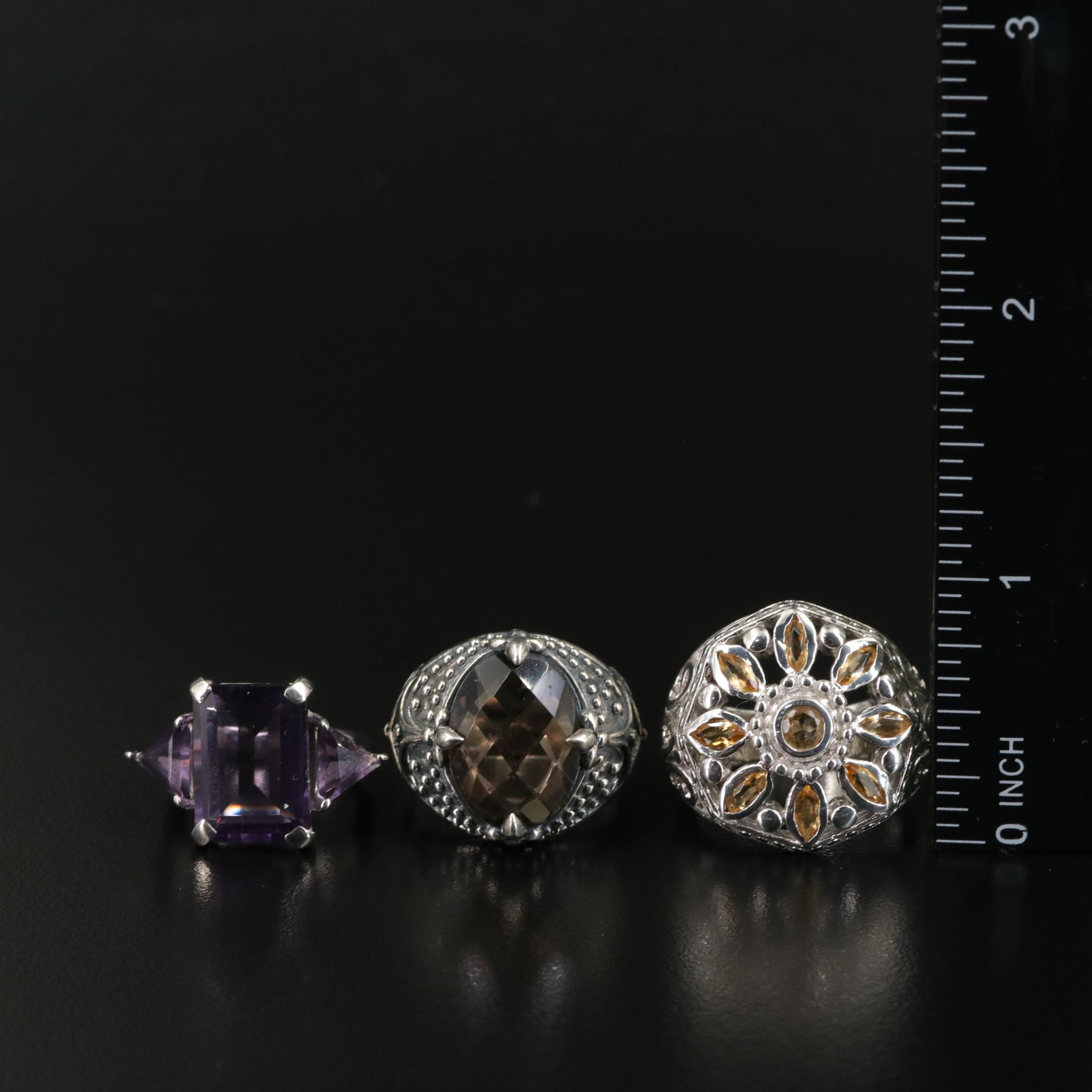 17 Assorted Sterling Silver Bracelets, Earrings, Necklaces, Pendants,and Rings