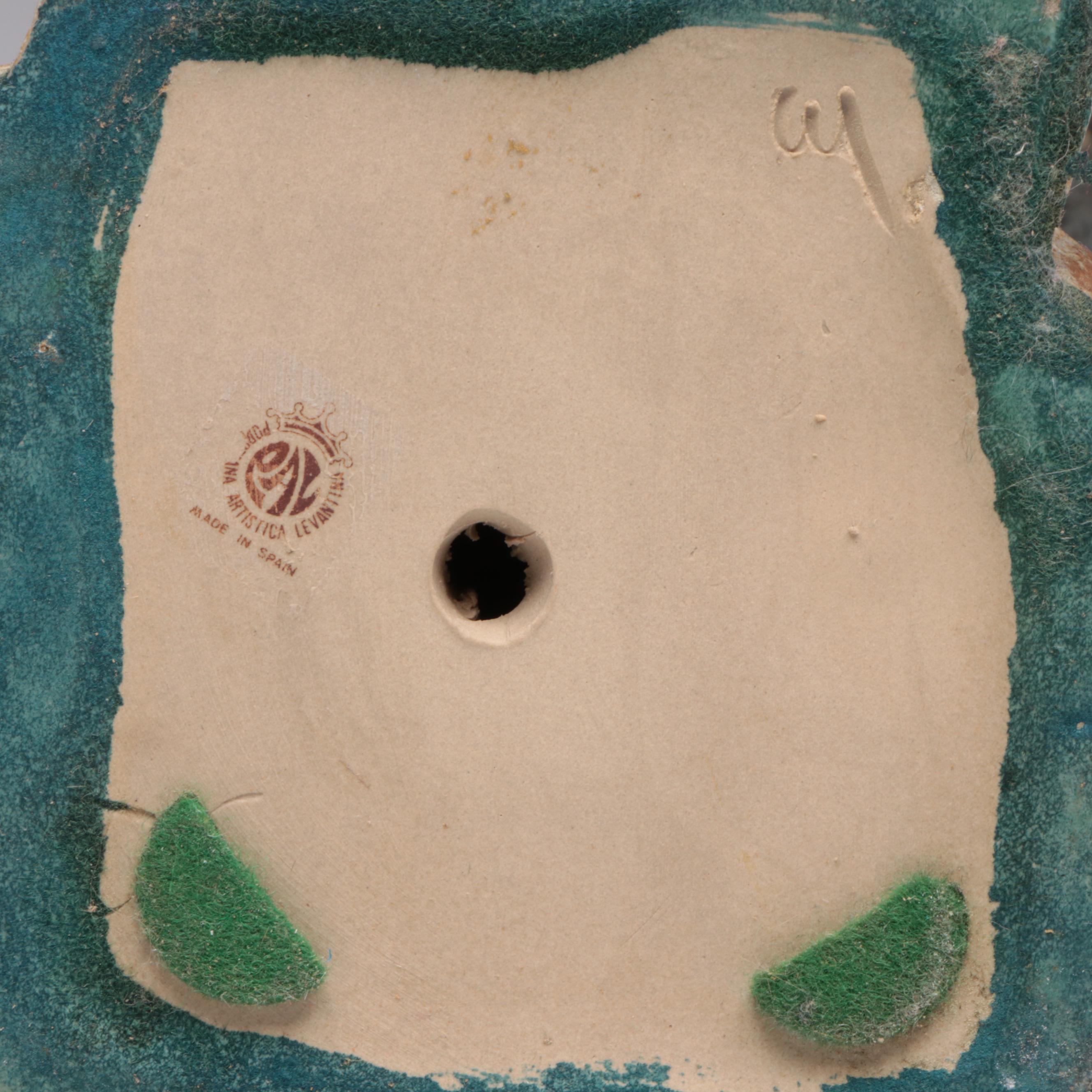 P.A.L. Spanish Paperboy at Rest Ceramic Figurine, Late 20th Century