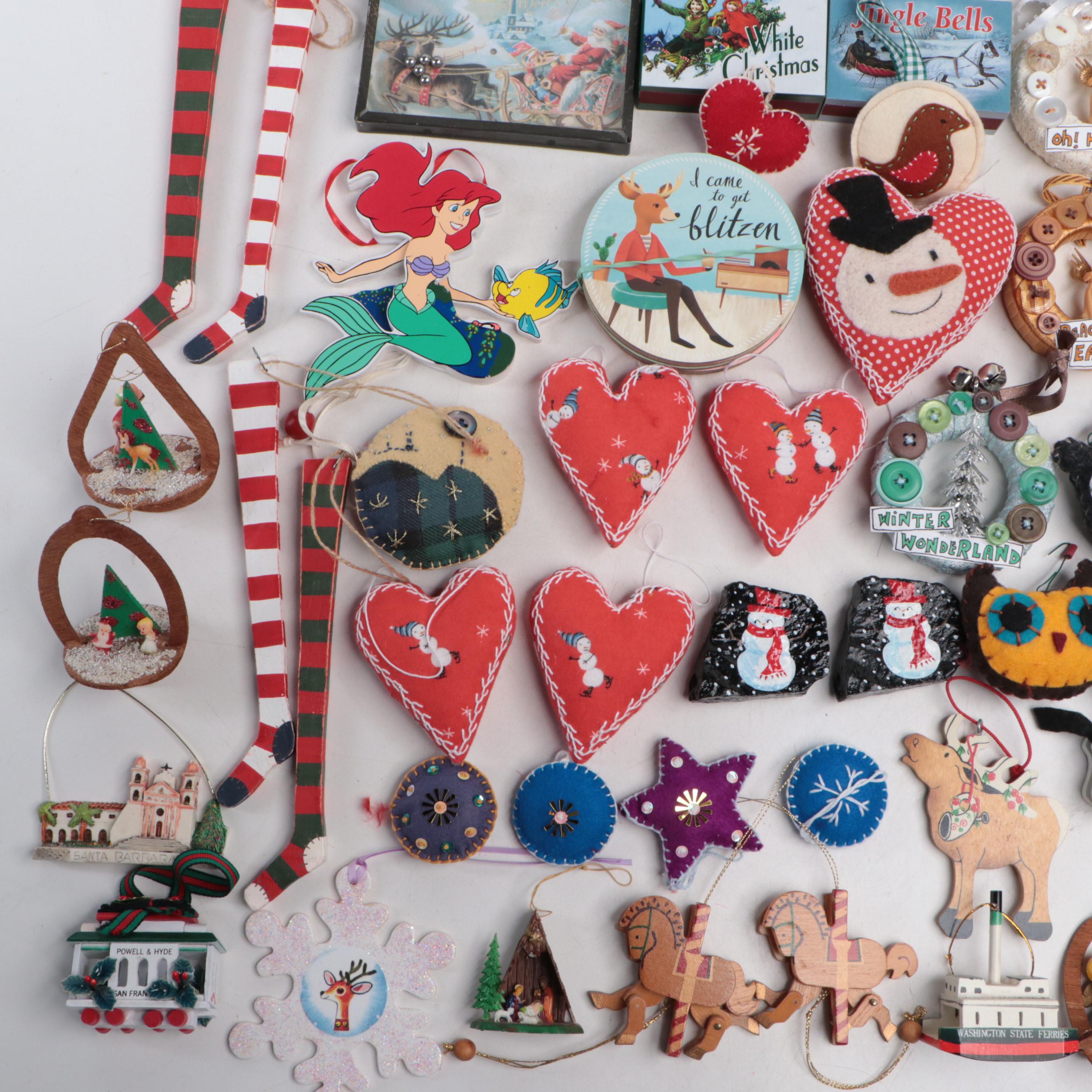 Mr. Christmas "White Christmas" and "Jingle Bells" Plastic Music Boxes