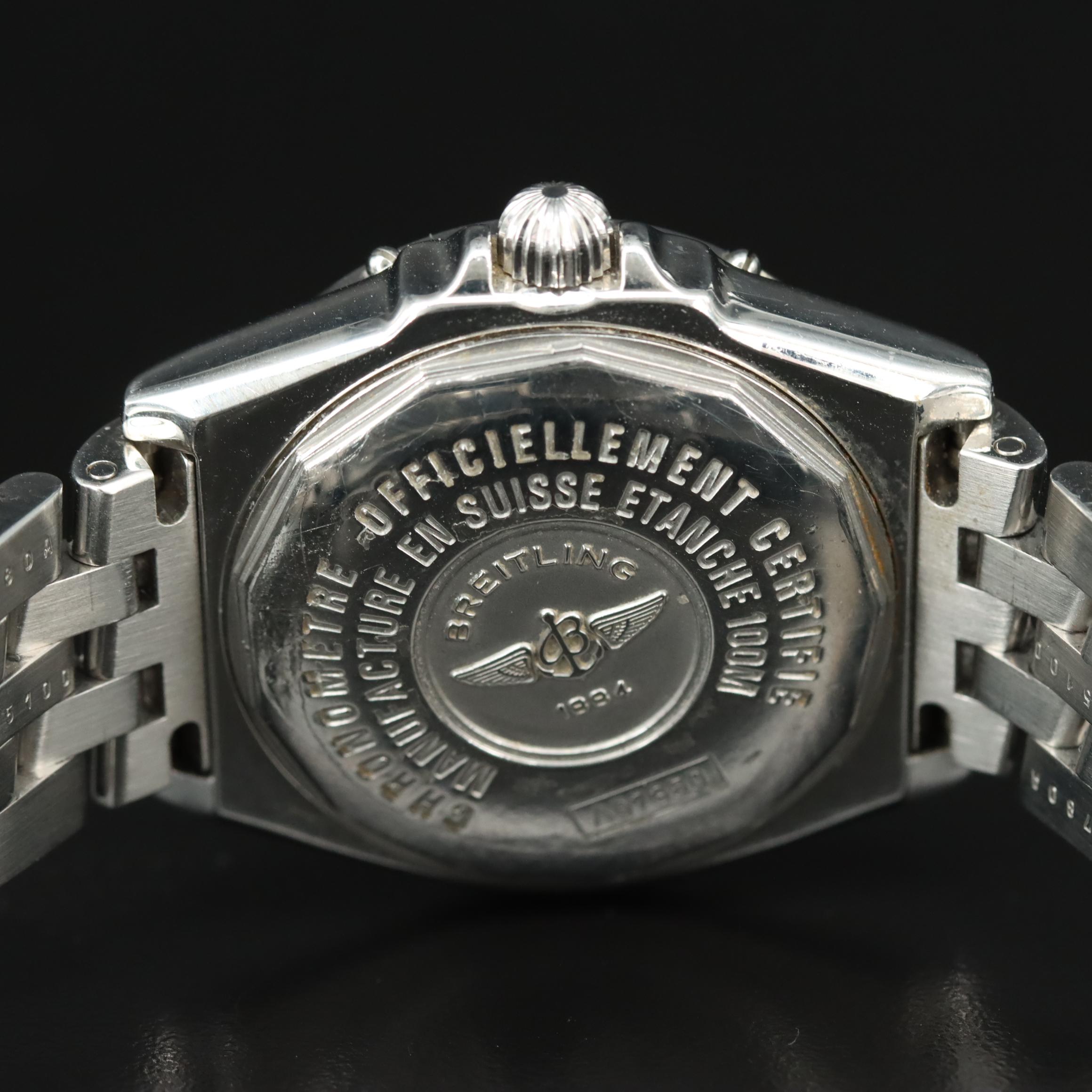 Breitling Wings Lady Stainless Steel 100M Date Quartz Watch