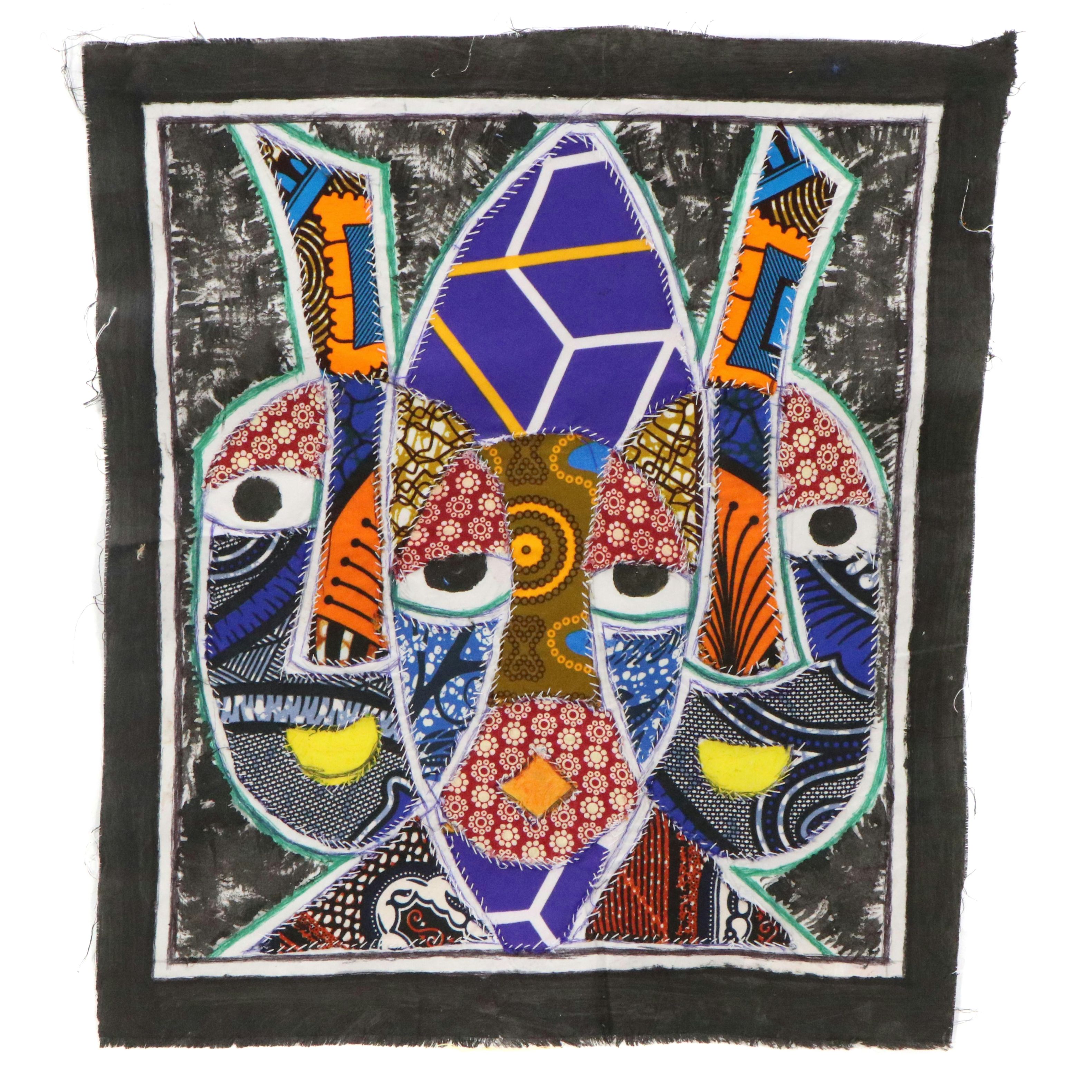 Kayode Buraimoh Stylized Mixed Media Portrait, 2023