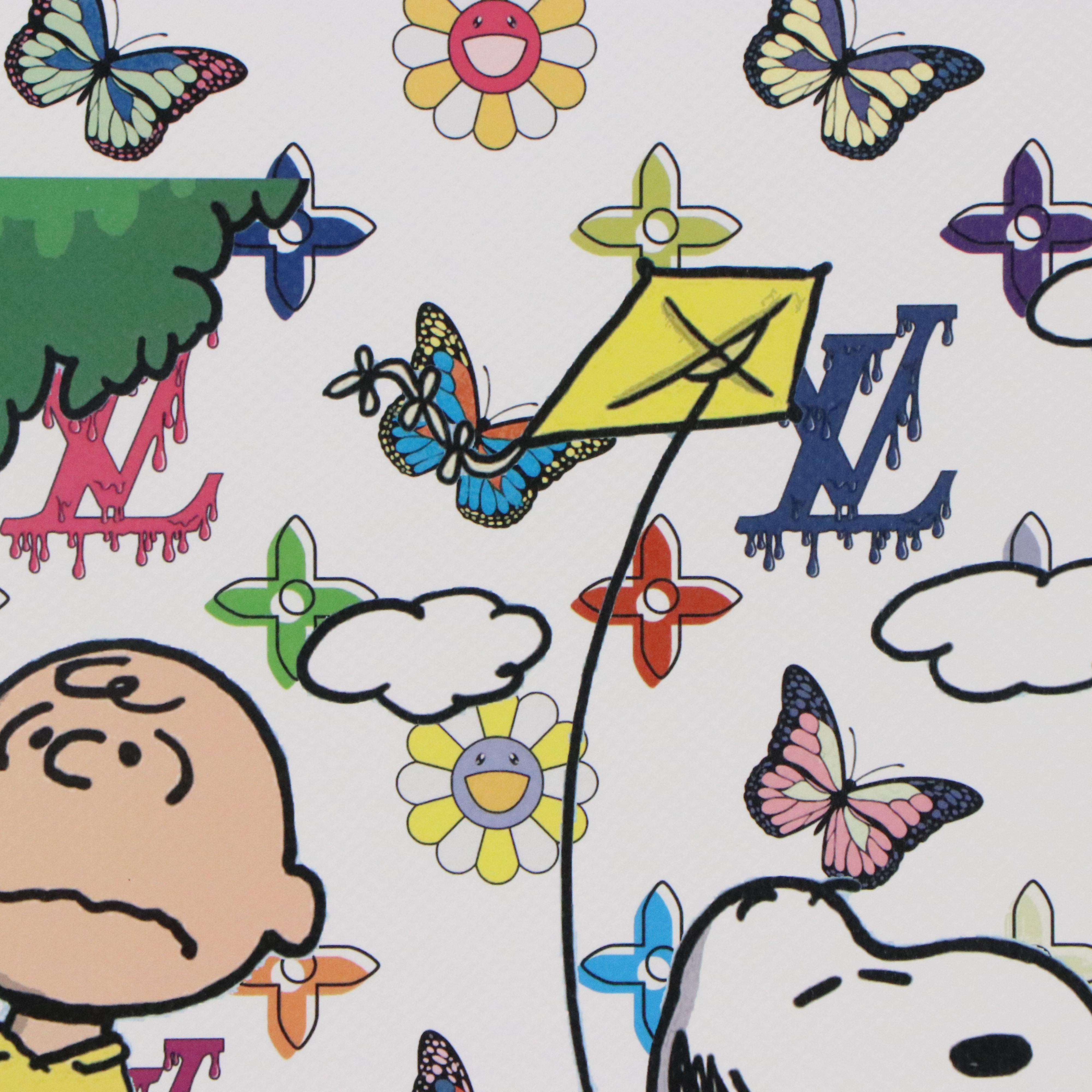 Death NYC Graphic Digital Print Featuring Snoopy and Charlie Brown, 2023