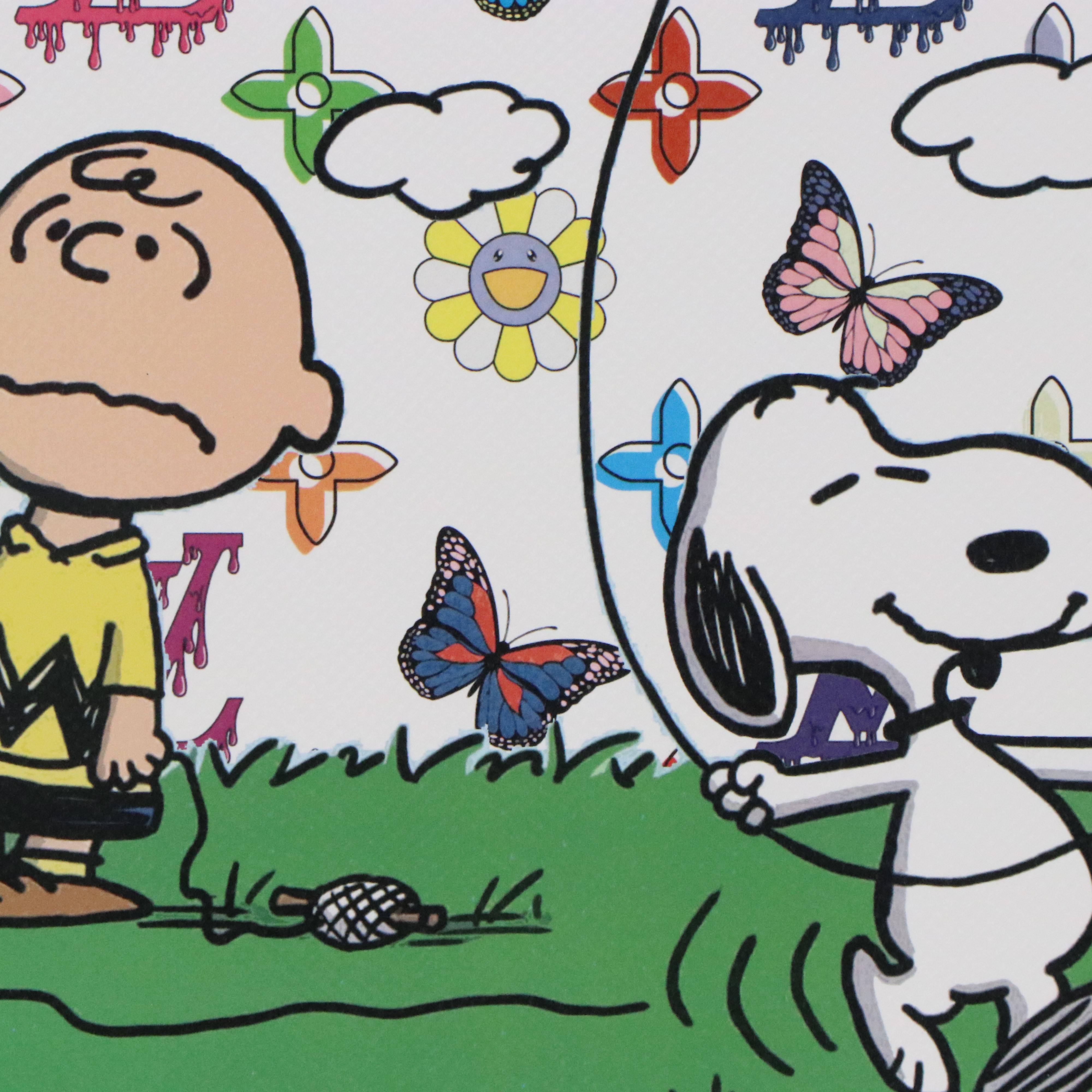 Death NYC Graphic Digital Print Featuring Snoopy and Charlie Brown, 2023