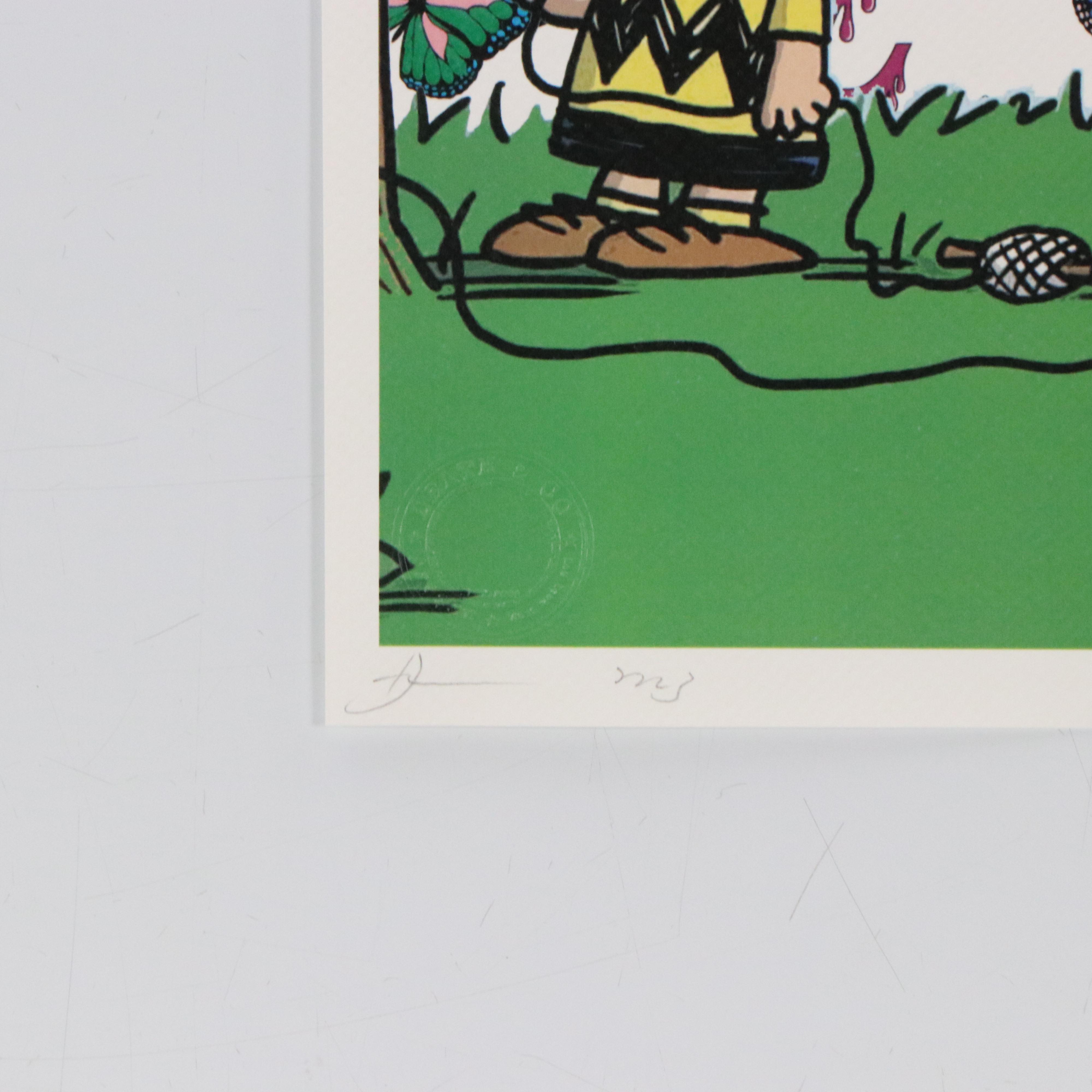 Death NYC Graphic Digital Print Featuring Snoopy and Charlie Brown, 2023