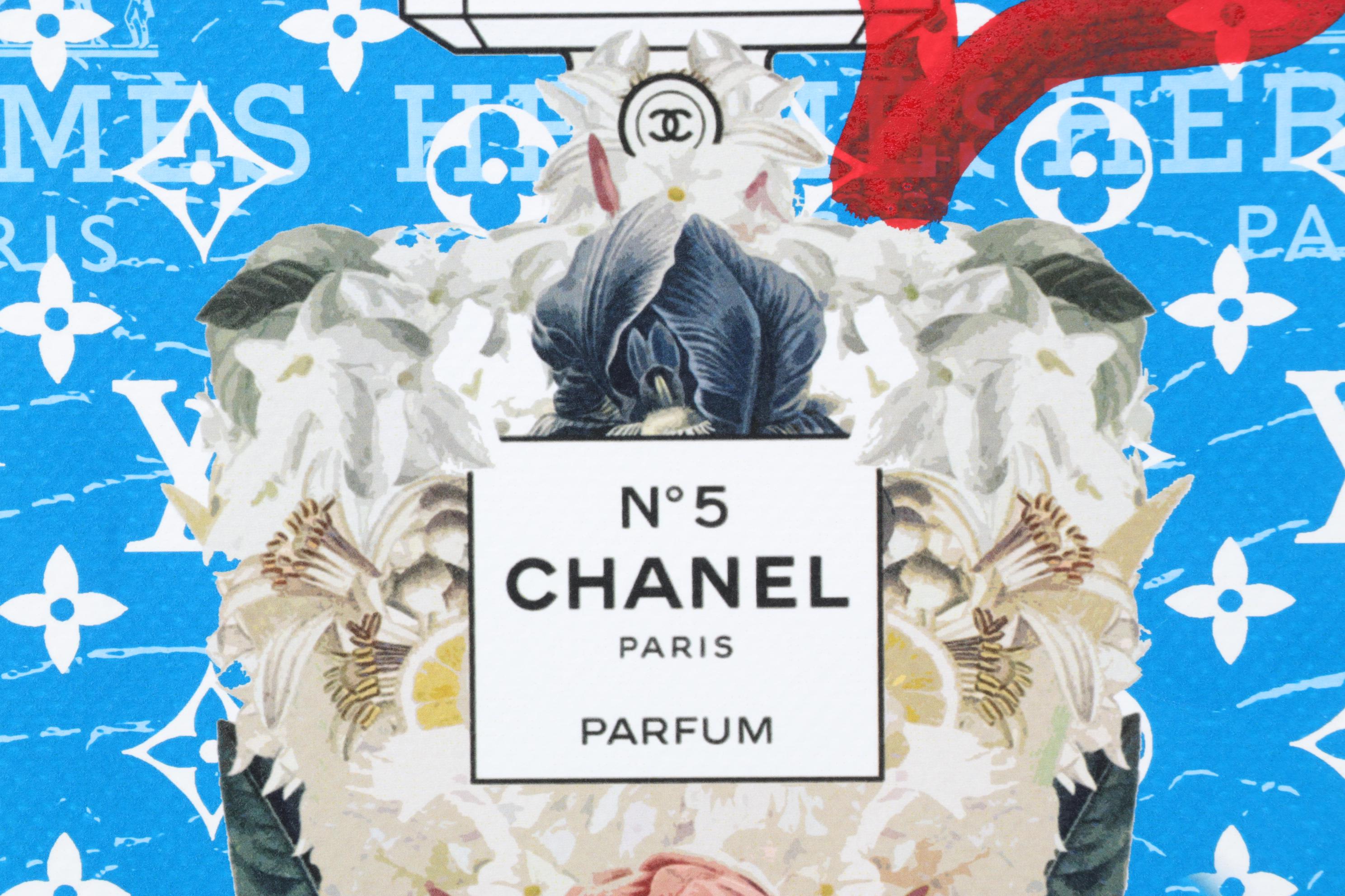 Death NYC Pop Art Graphic Print Homage to Chanel and Louis Vuitton, 2023