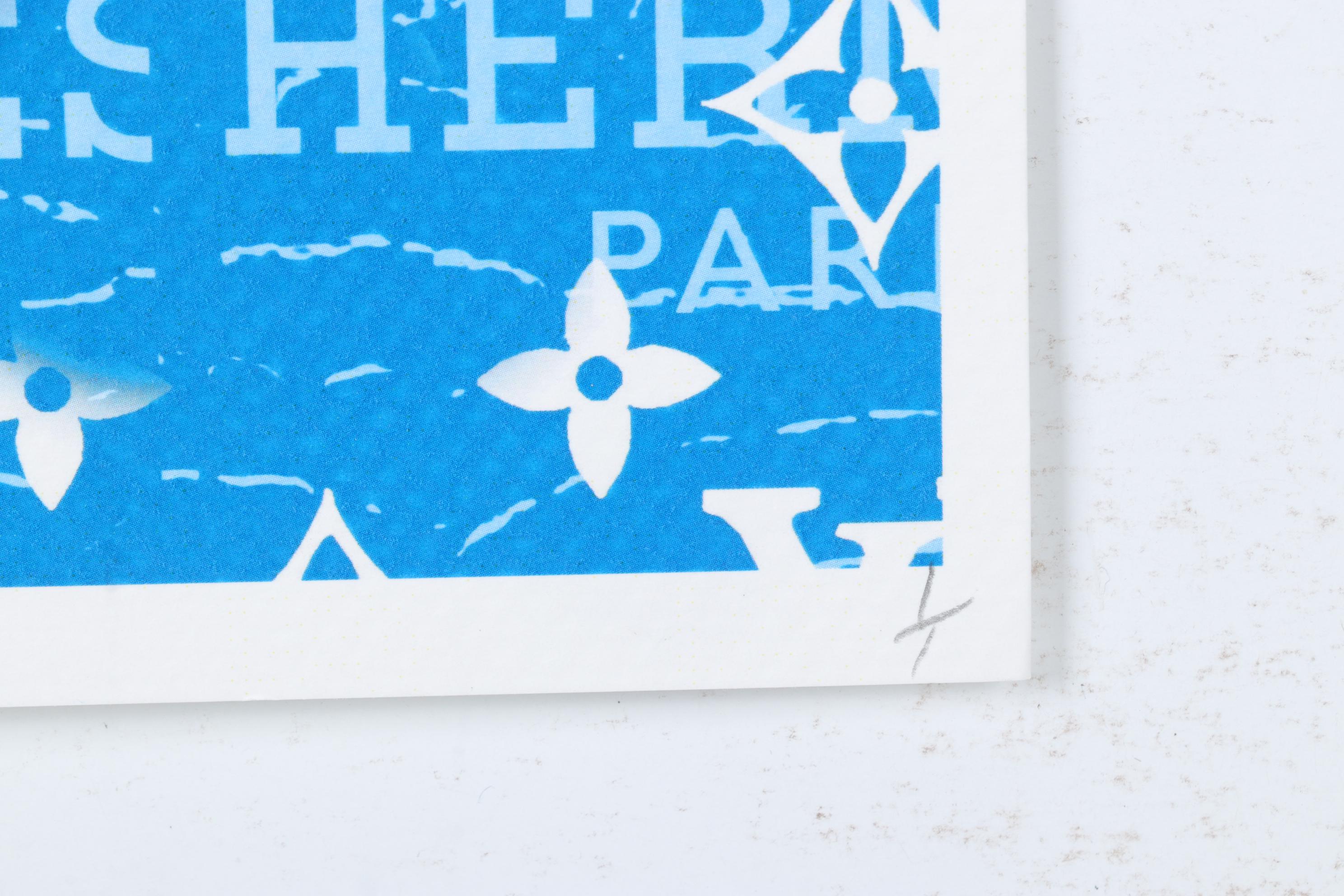 Death NYC Pop Art Graphic Print Homage to Chanel and Louis Vuitton, 2023