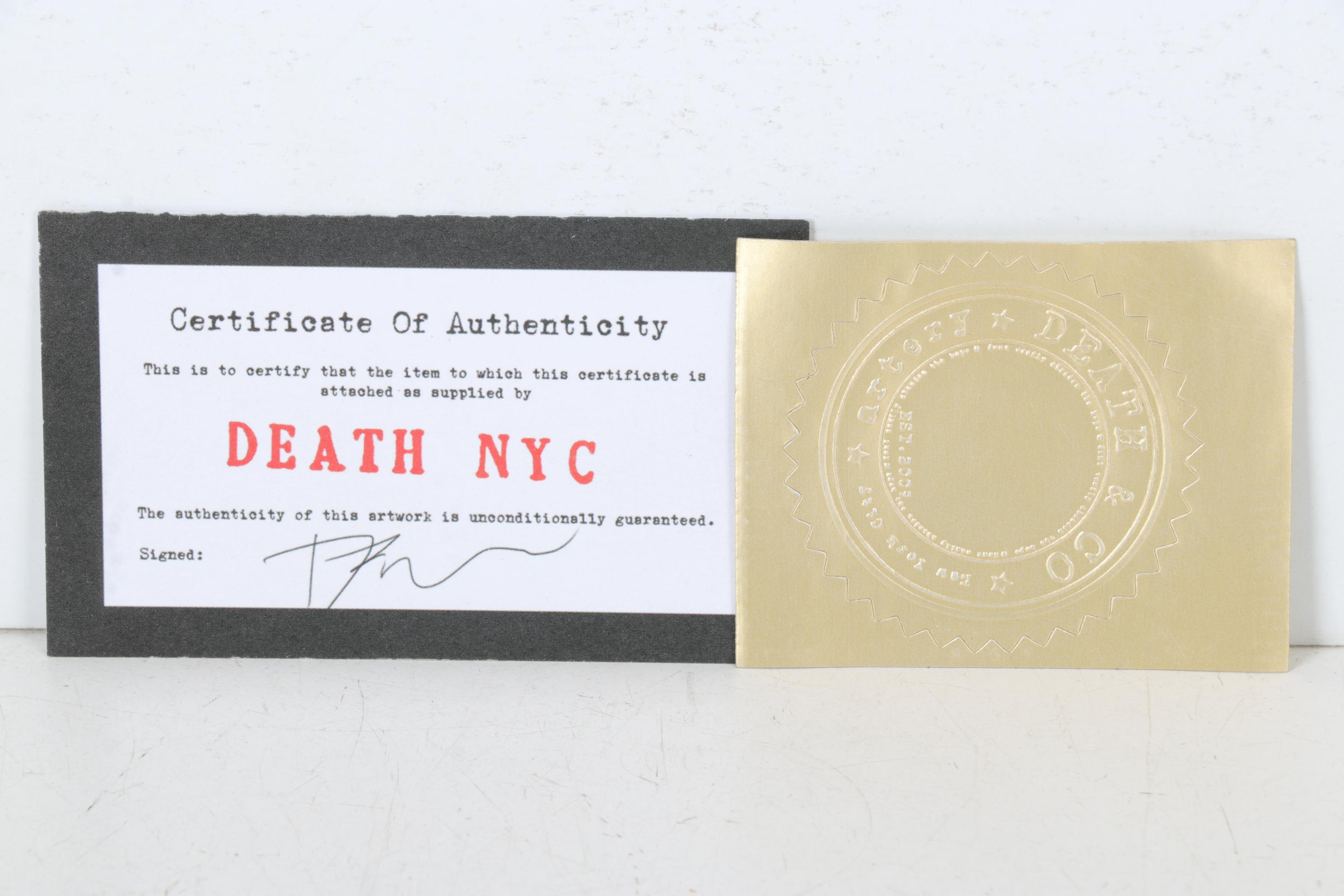 Death NYC Pop Art Graphic Print Homage to Chanel and Louis Vuitton, 2023