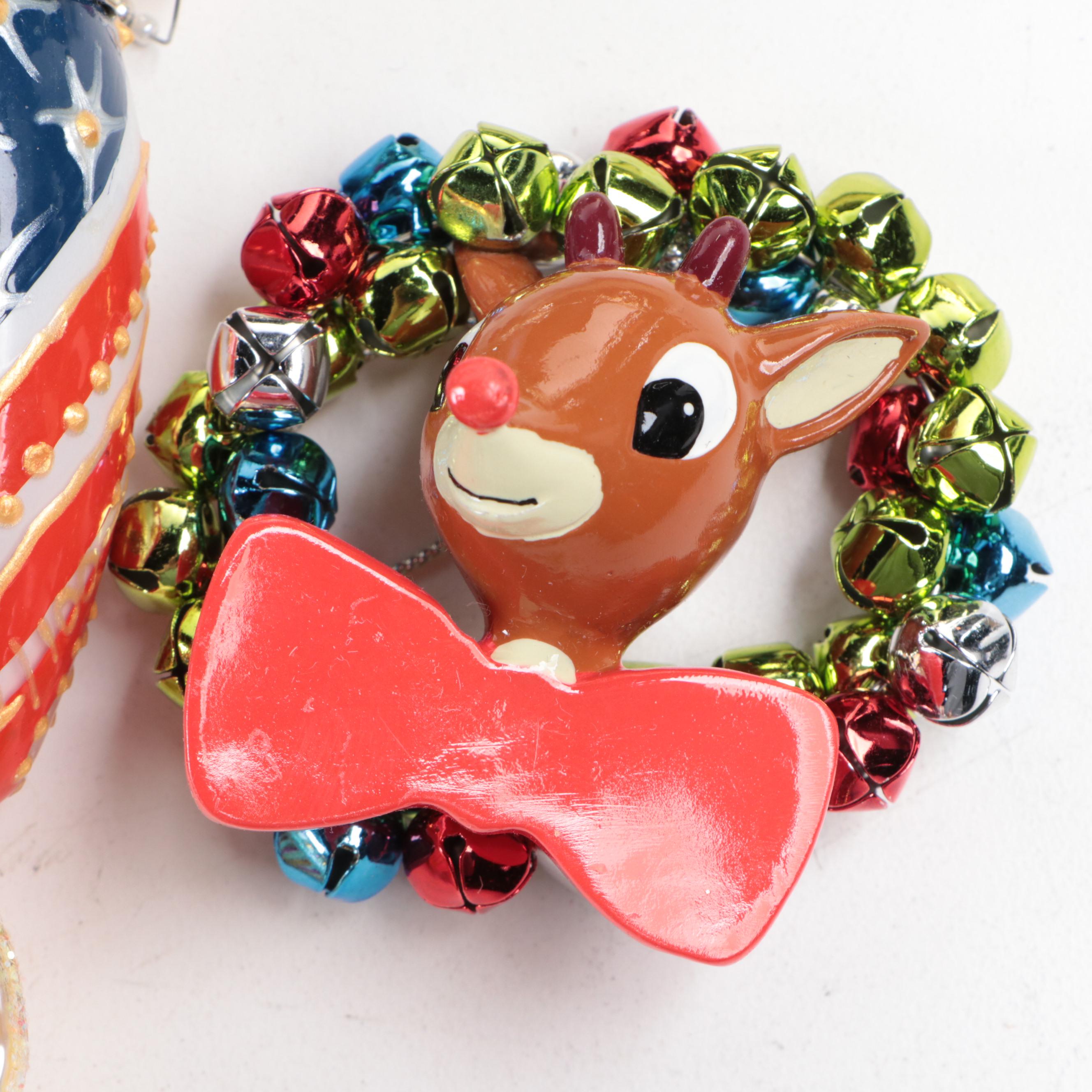 Nordstrom "Olive The Other Reindeer" Glass Ornament with More