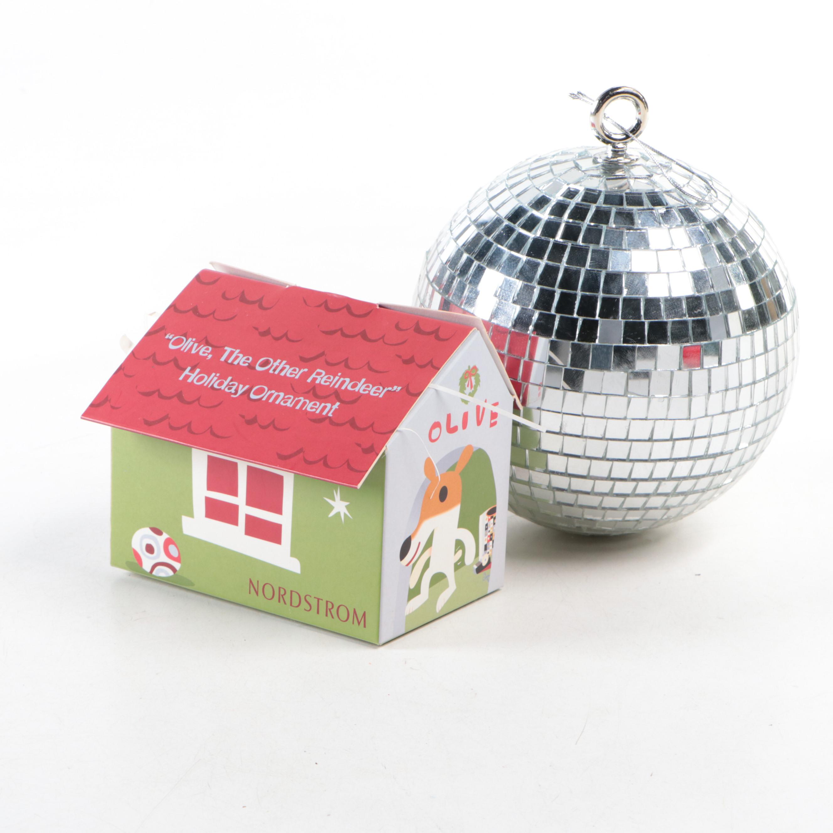 Nordstrom "Olive The Other Reindeer" Glass Ornament with More