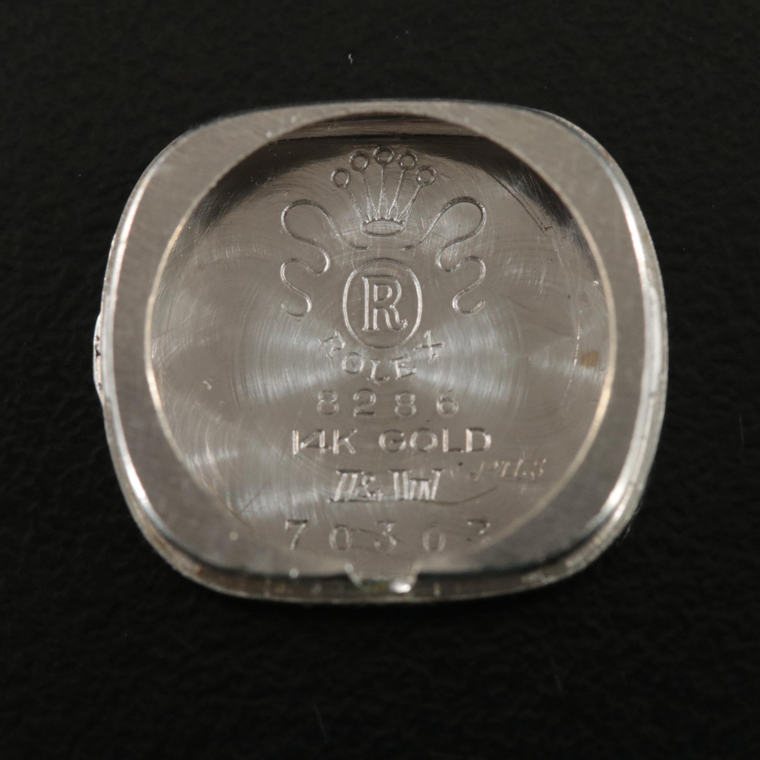 Vintage Rolex 14K Diamond Watch