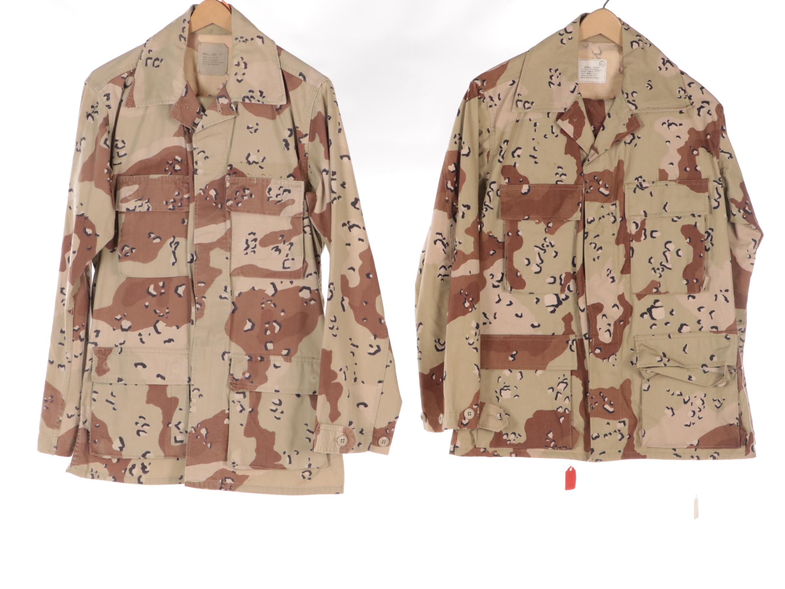 US Military Desert, Tiger and Woodland Camouflage Pattern Uniforms