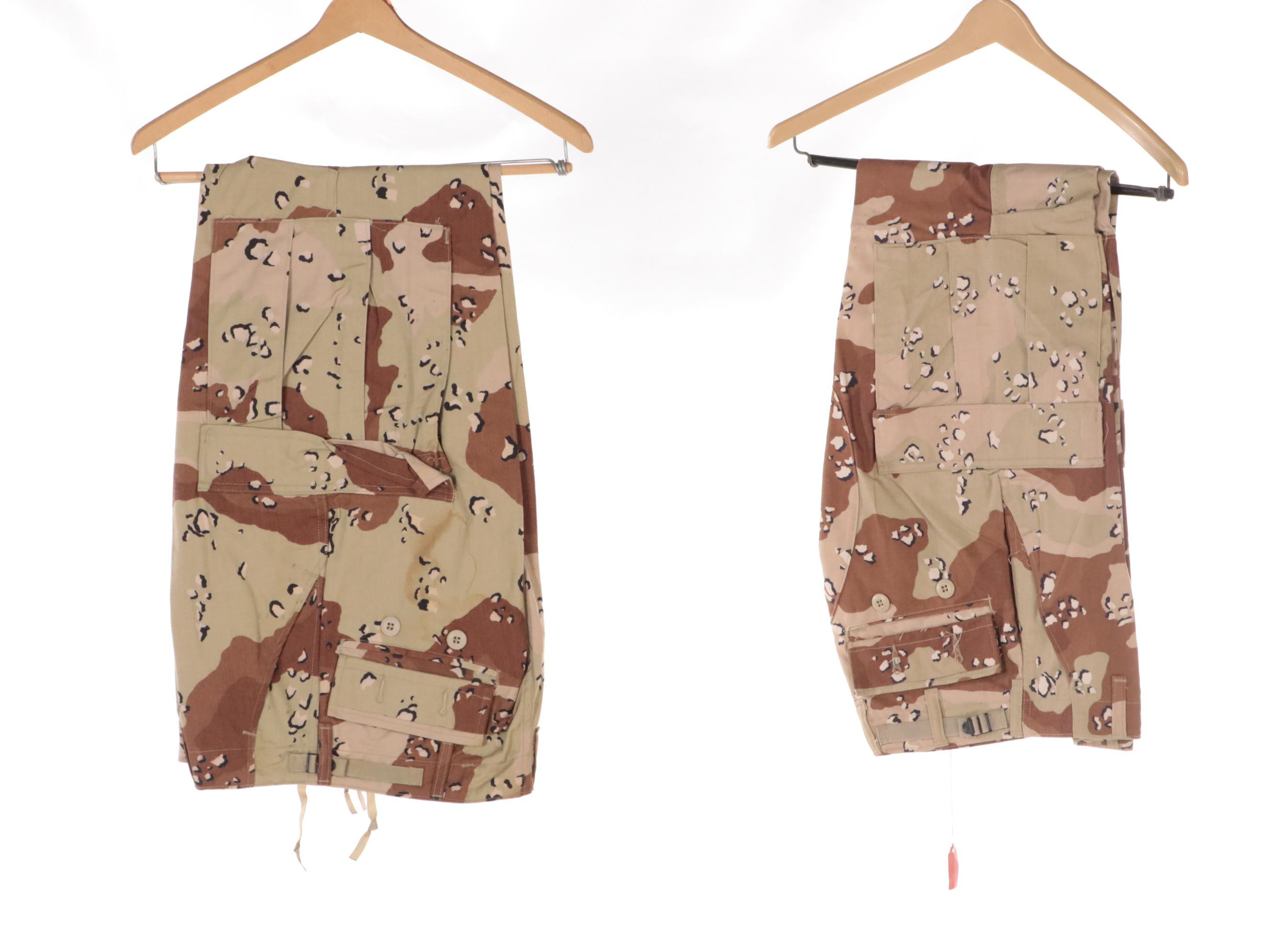 US Military Desert, Tiger and Woodland Camouflage Pattern Uniforms