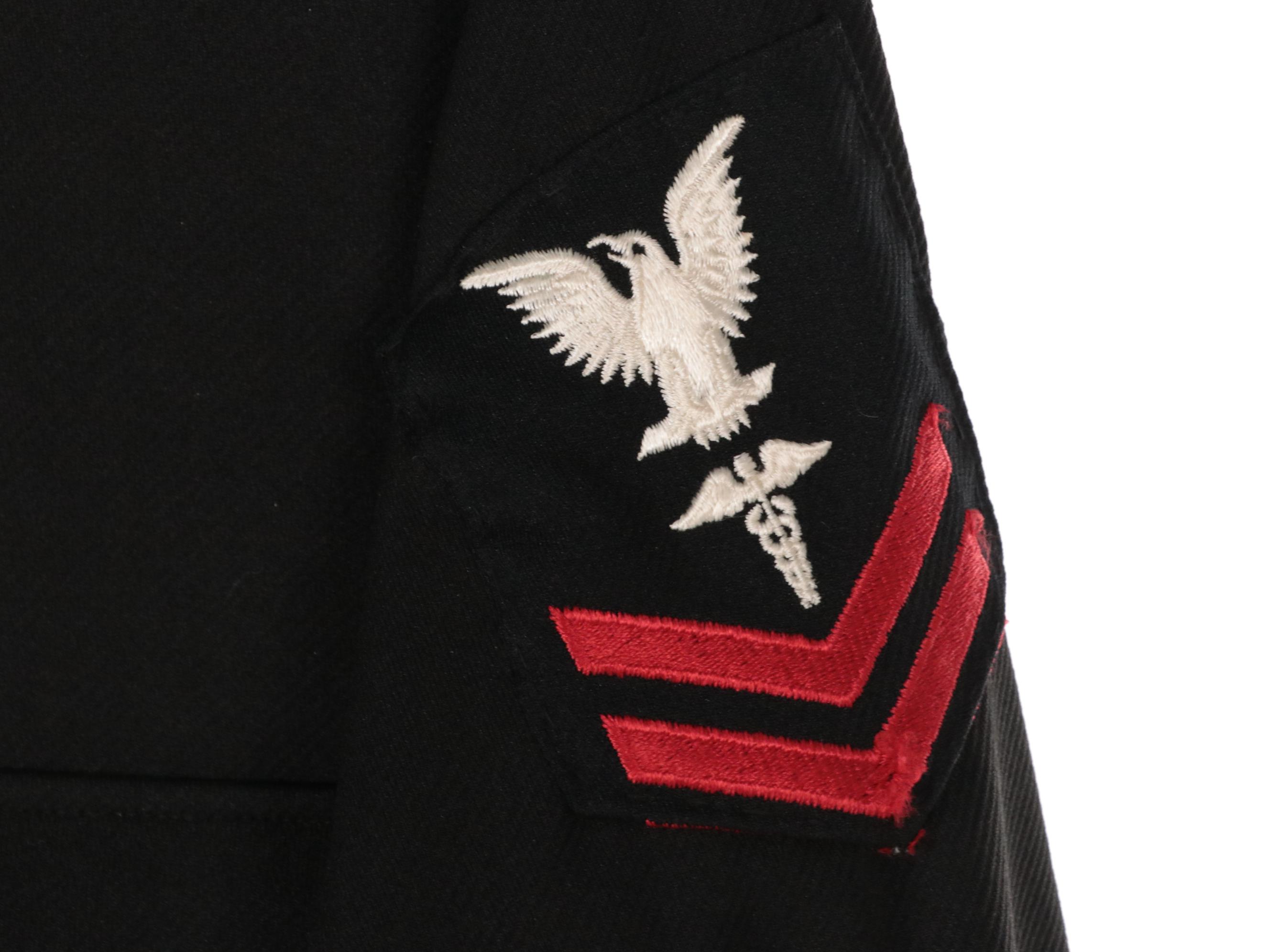 US Navy Dress Blue Service Uniform and Undress Blue Service Uniform