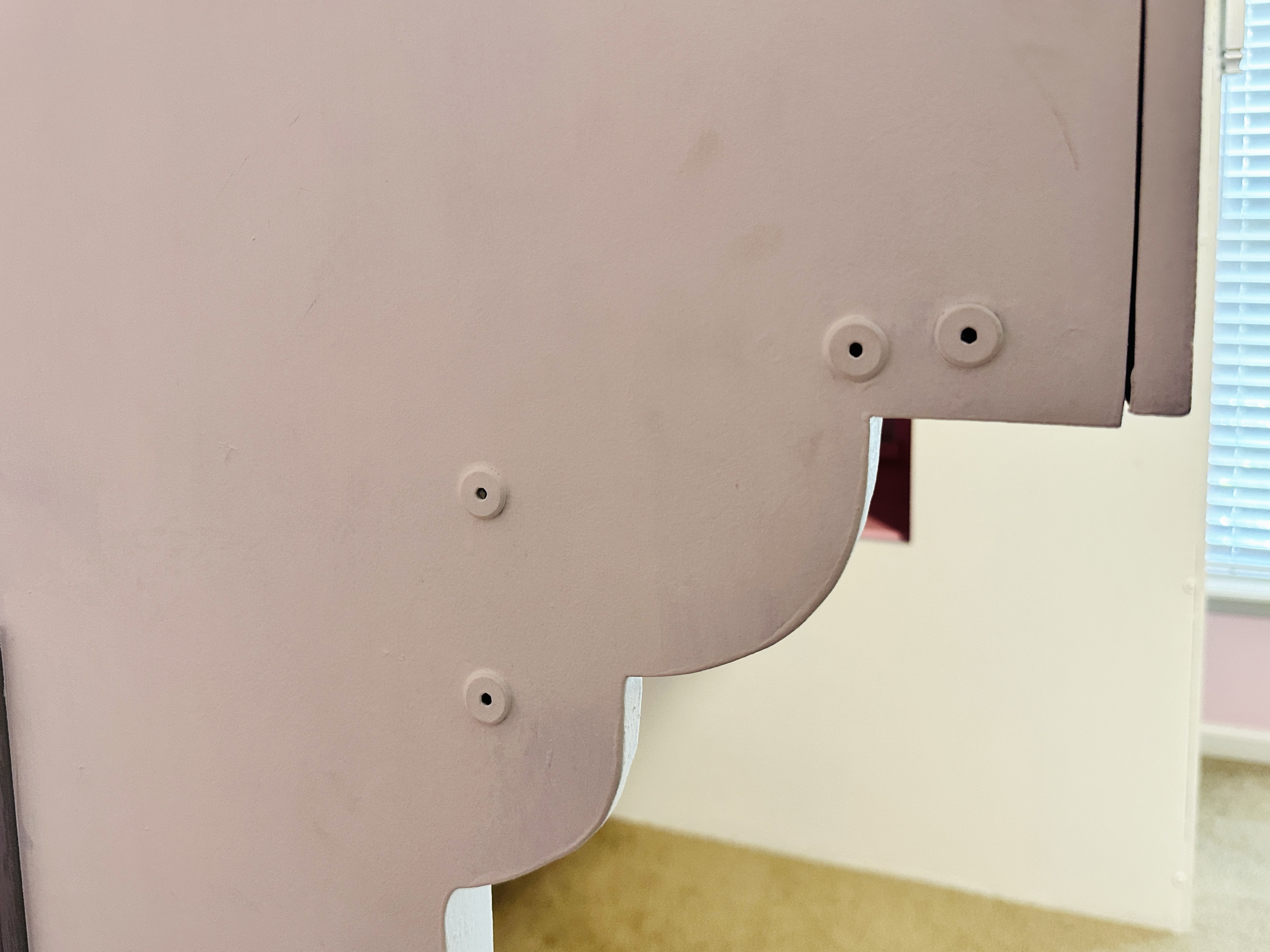 Custom-Built Dollhouse Motif Lofted Bed with Built-In Storage