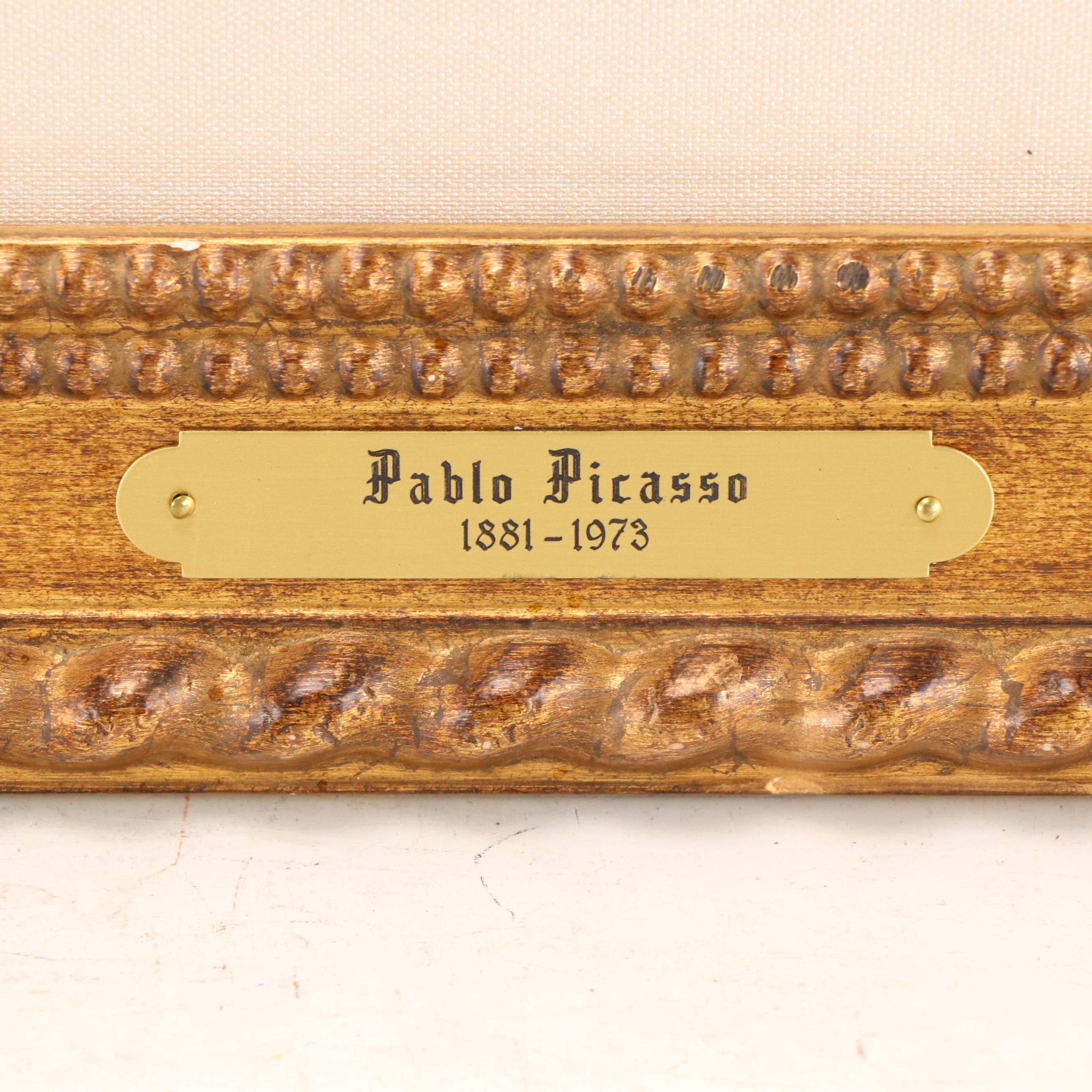 Pablo Picasso Engraving of Female Figure from "Non vouloir," Circa 1942