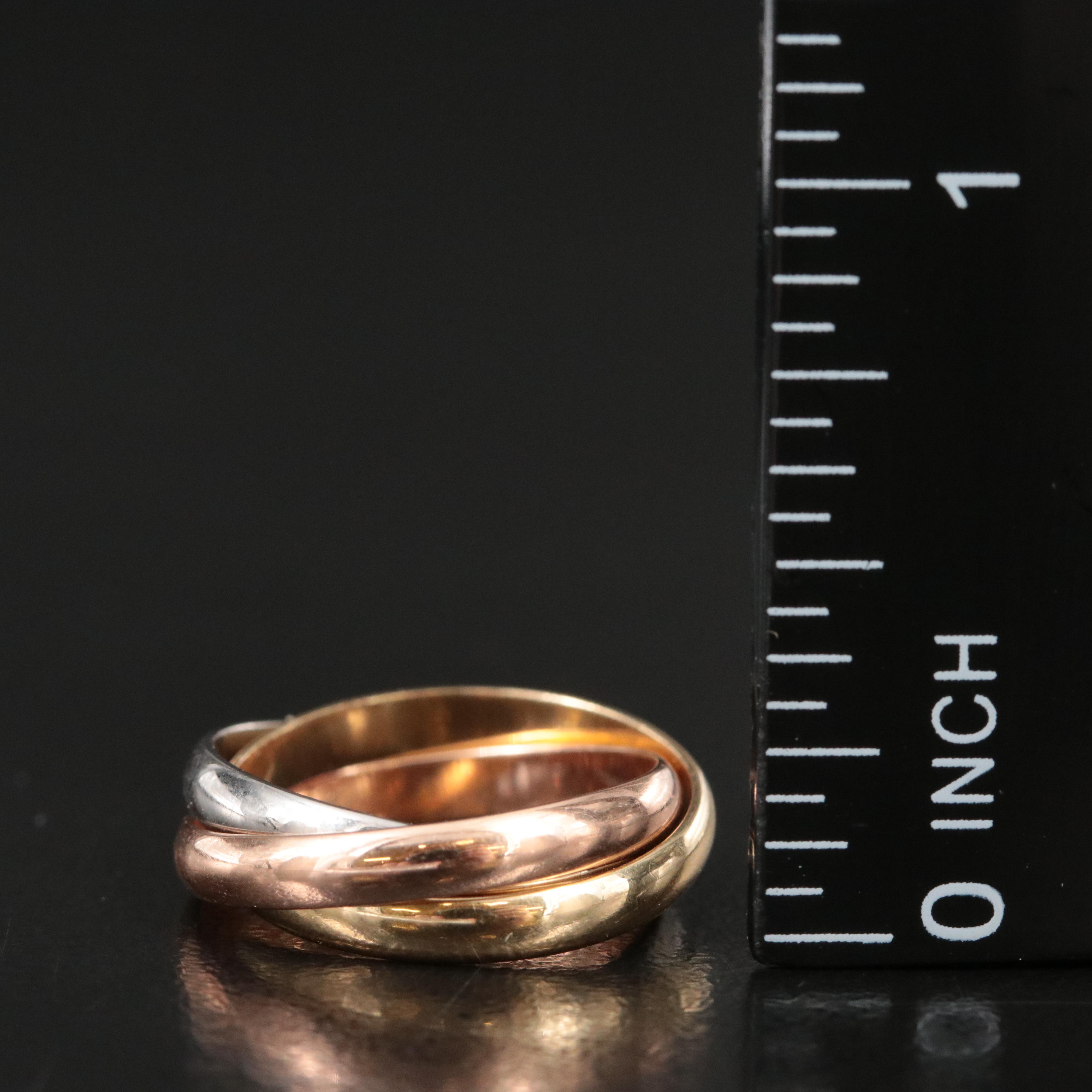 Cartier Trinity 18K Tri Color Ring