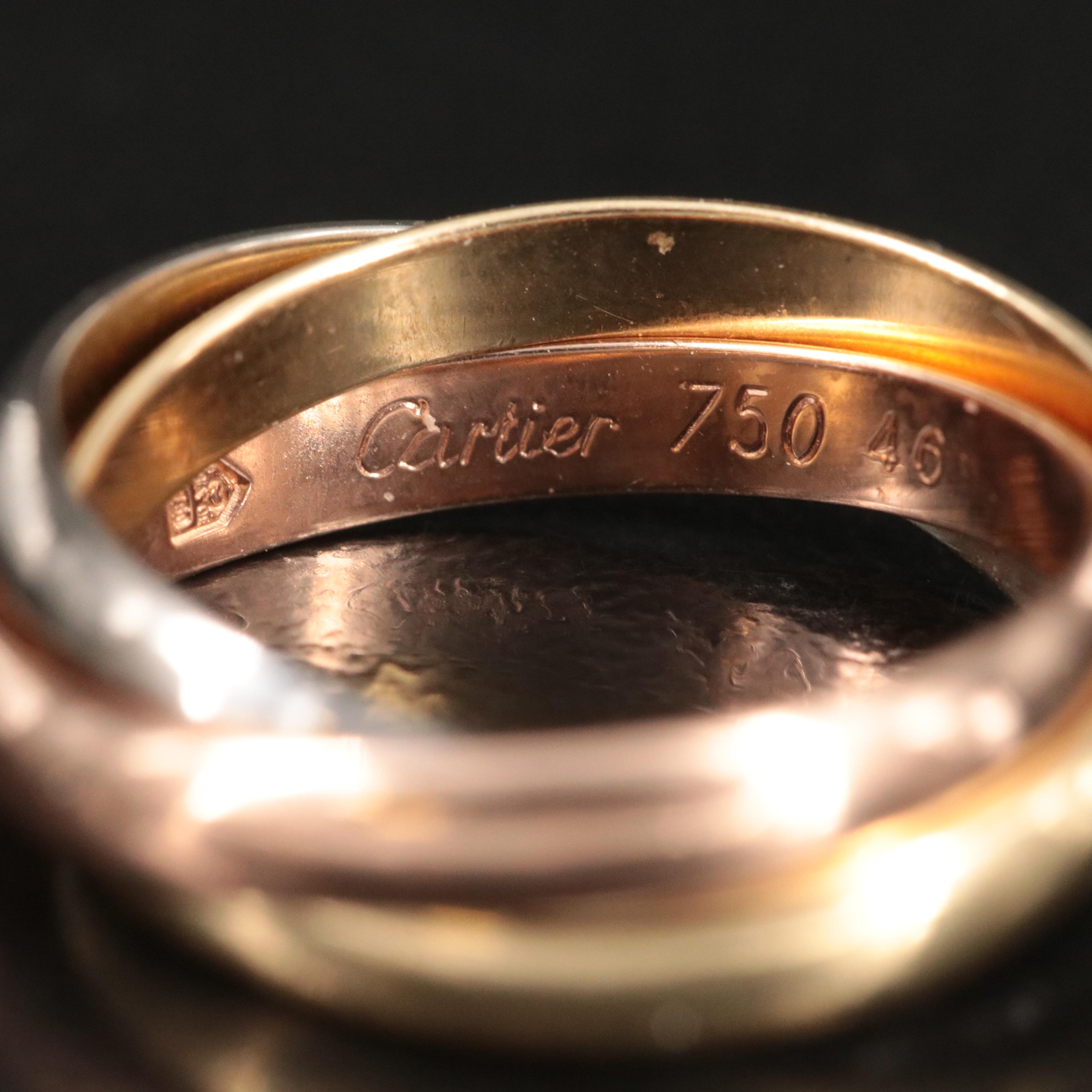 Cartier Trinity 18K Tri Color Ring