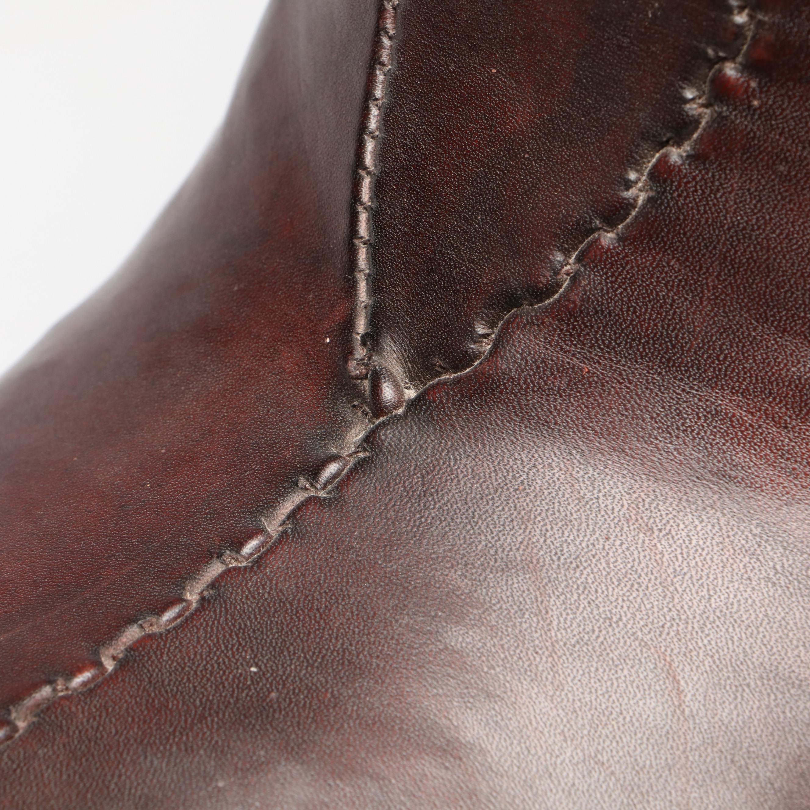 Omersa & Co. Standard Leather Dachshund Footstool