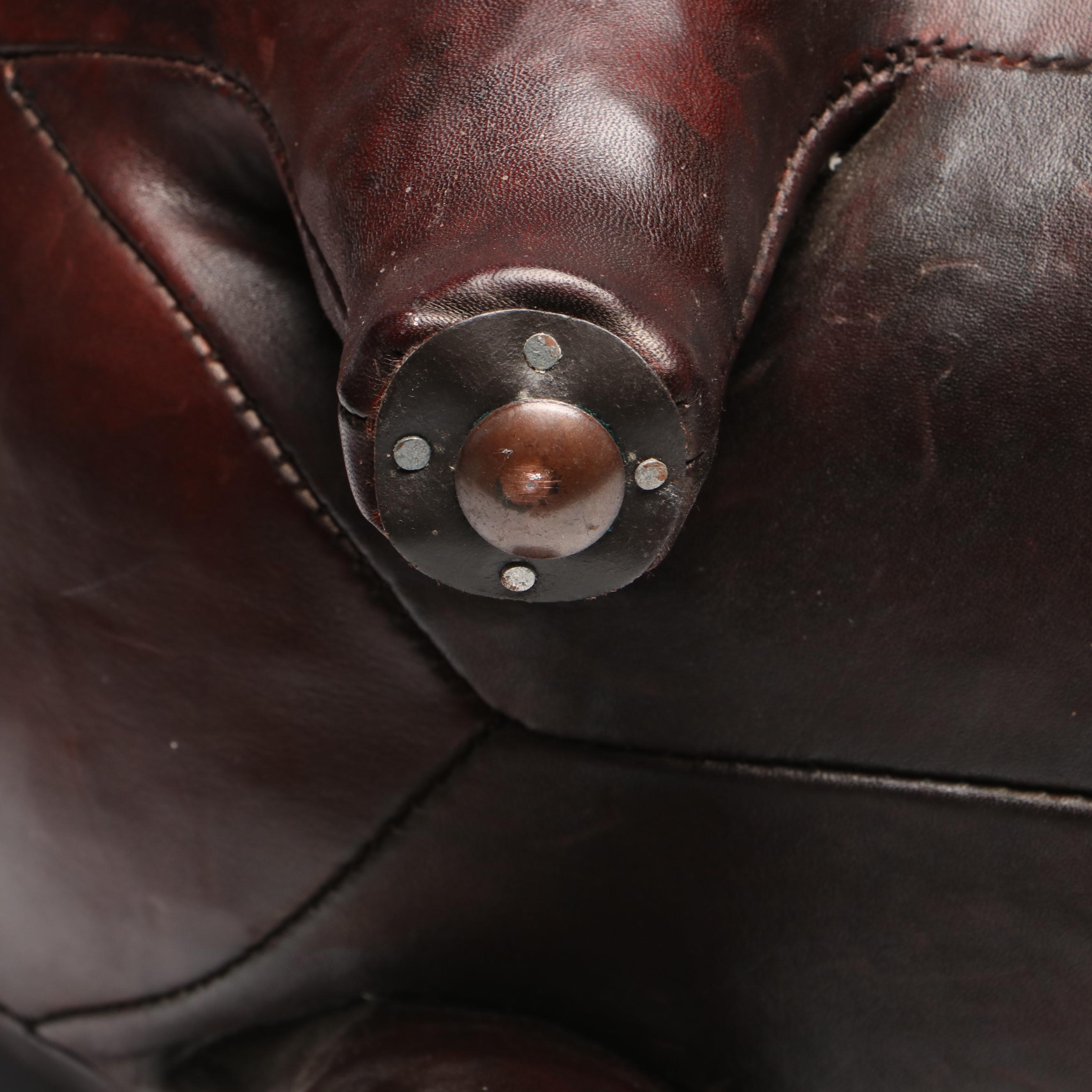 Omersa & Co. Standard Leather Dachshund Footstool