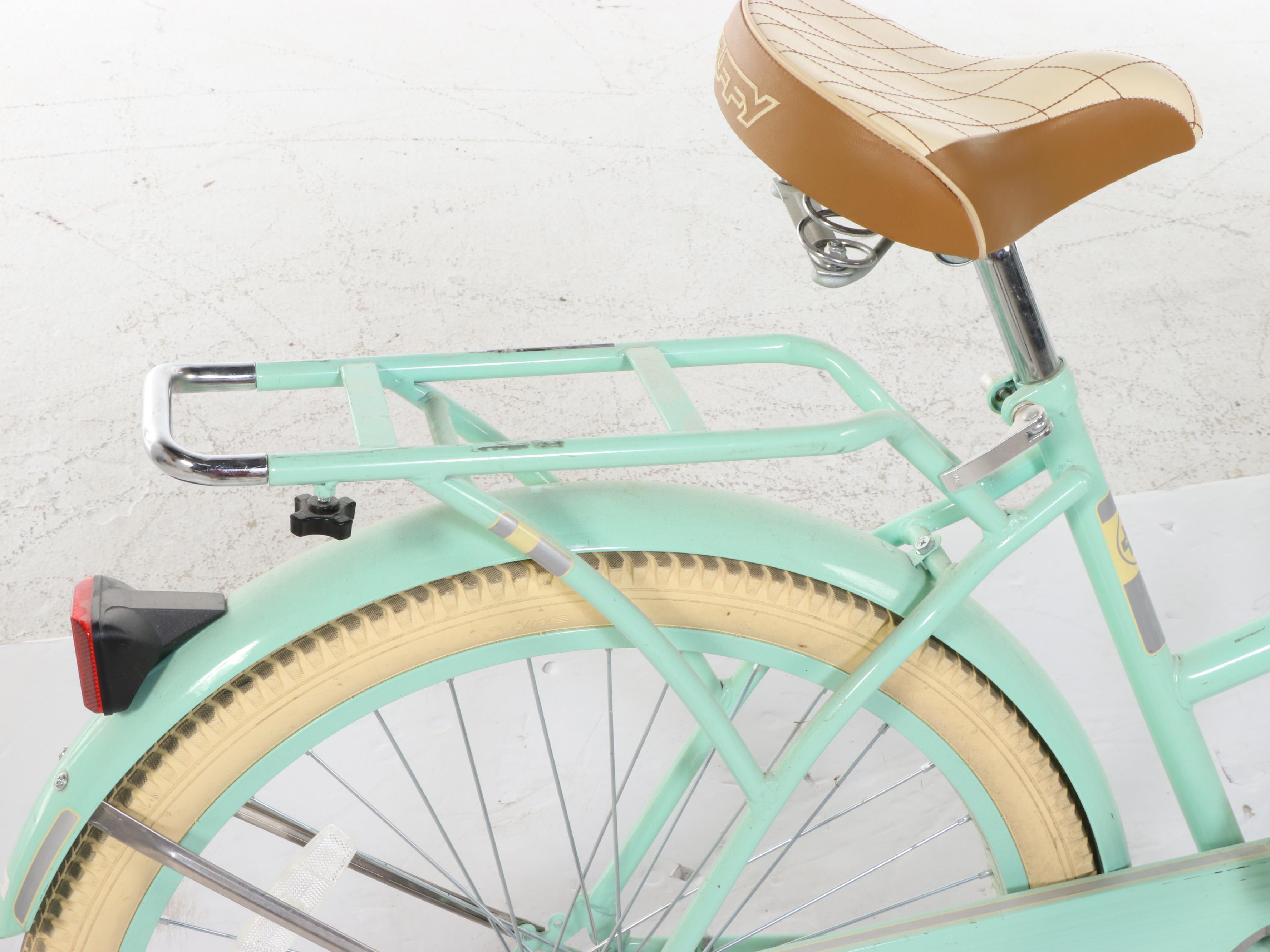 Huffy Deluxe Ladies' Mint Green Cruiser Bicycle with Mesh Basket