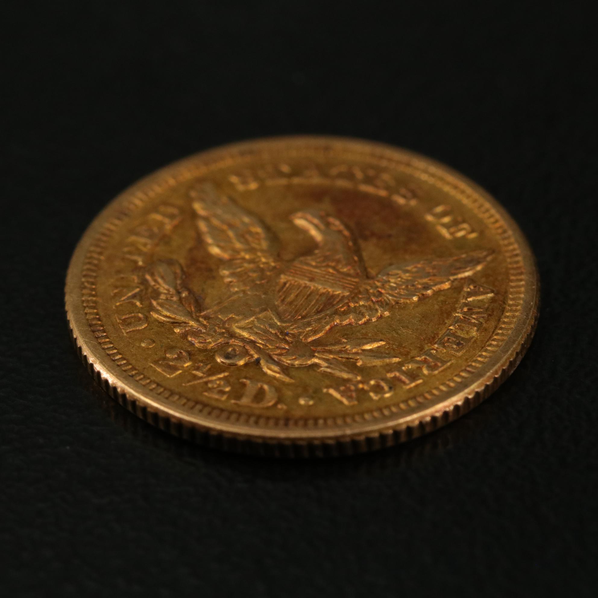 1854-O Liberty Head $ 2 1/2 Gold Coin