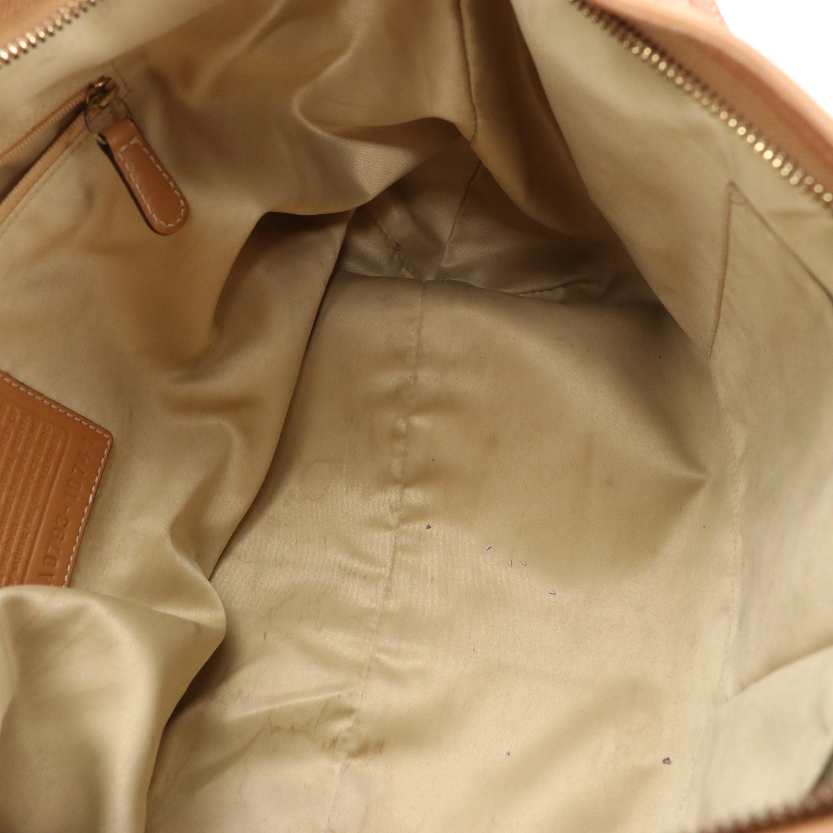 Coach Ergo Hobo Shoulder Bag in Leather and Legacy Weekend Tote in Canvas