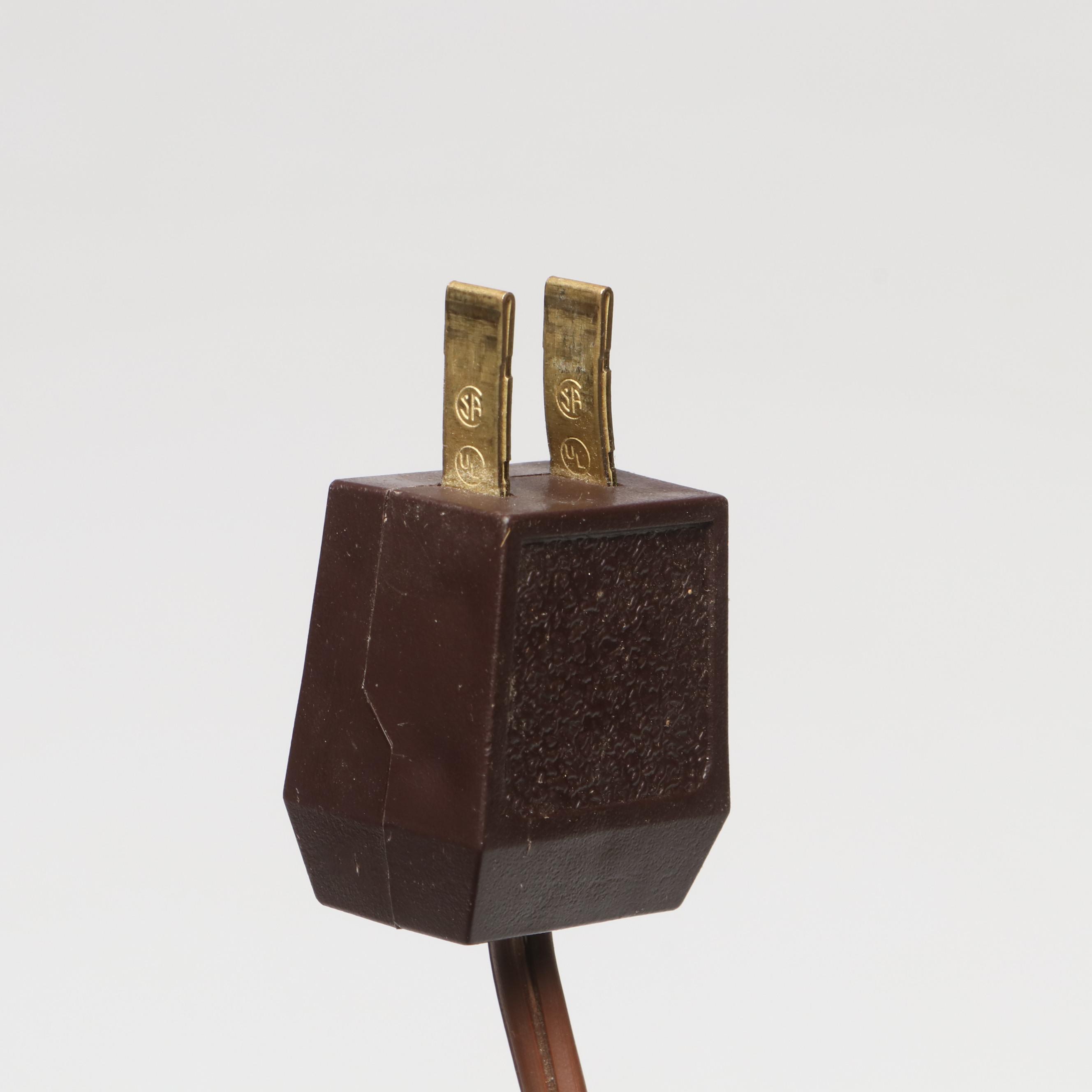 Durand Iridescent with Trailing Art Glass Converted to Table Lamp, Early 20th C.