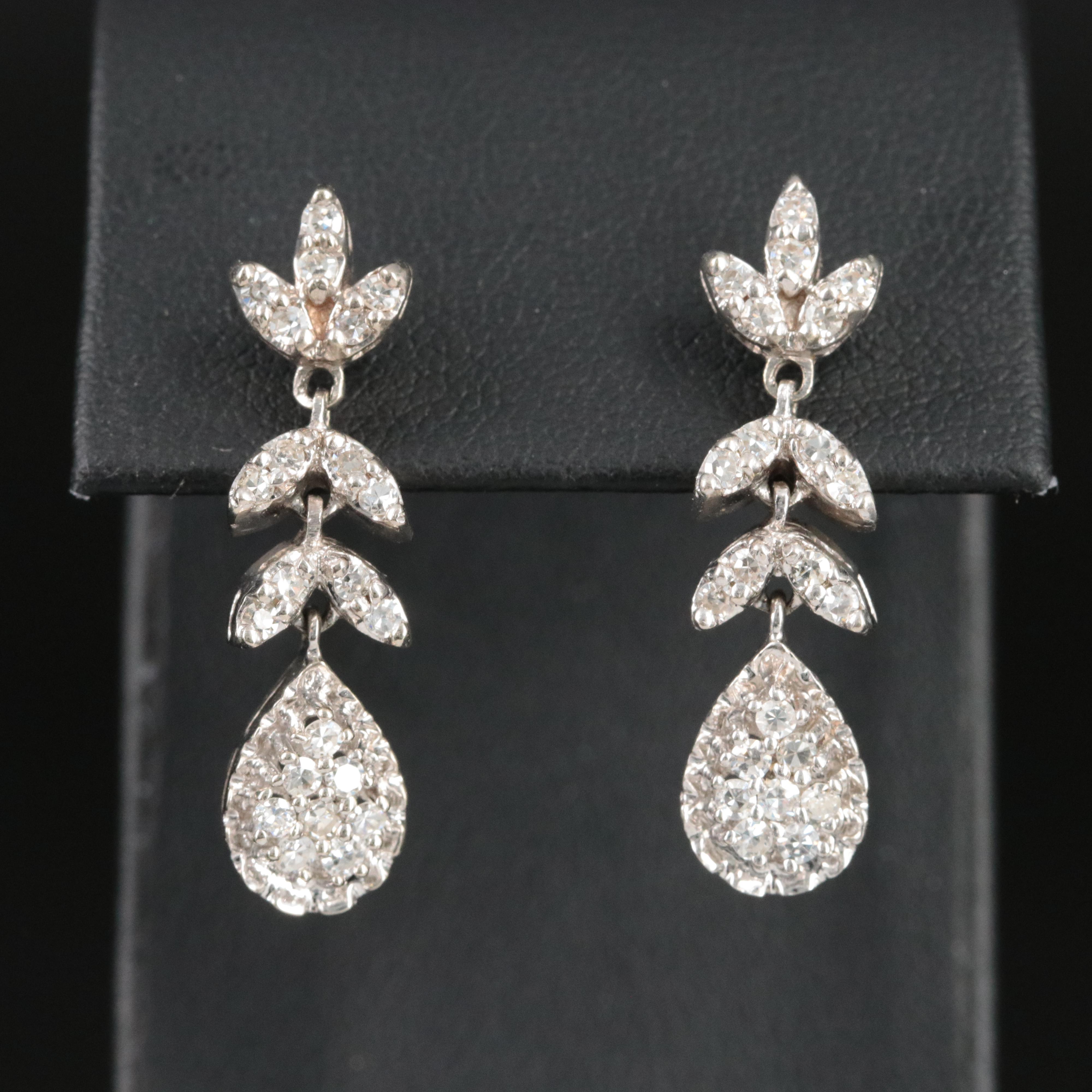 14K 1.03 CTW Diamond Drop Earrings