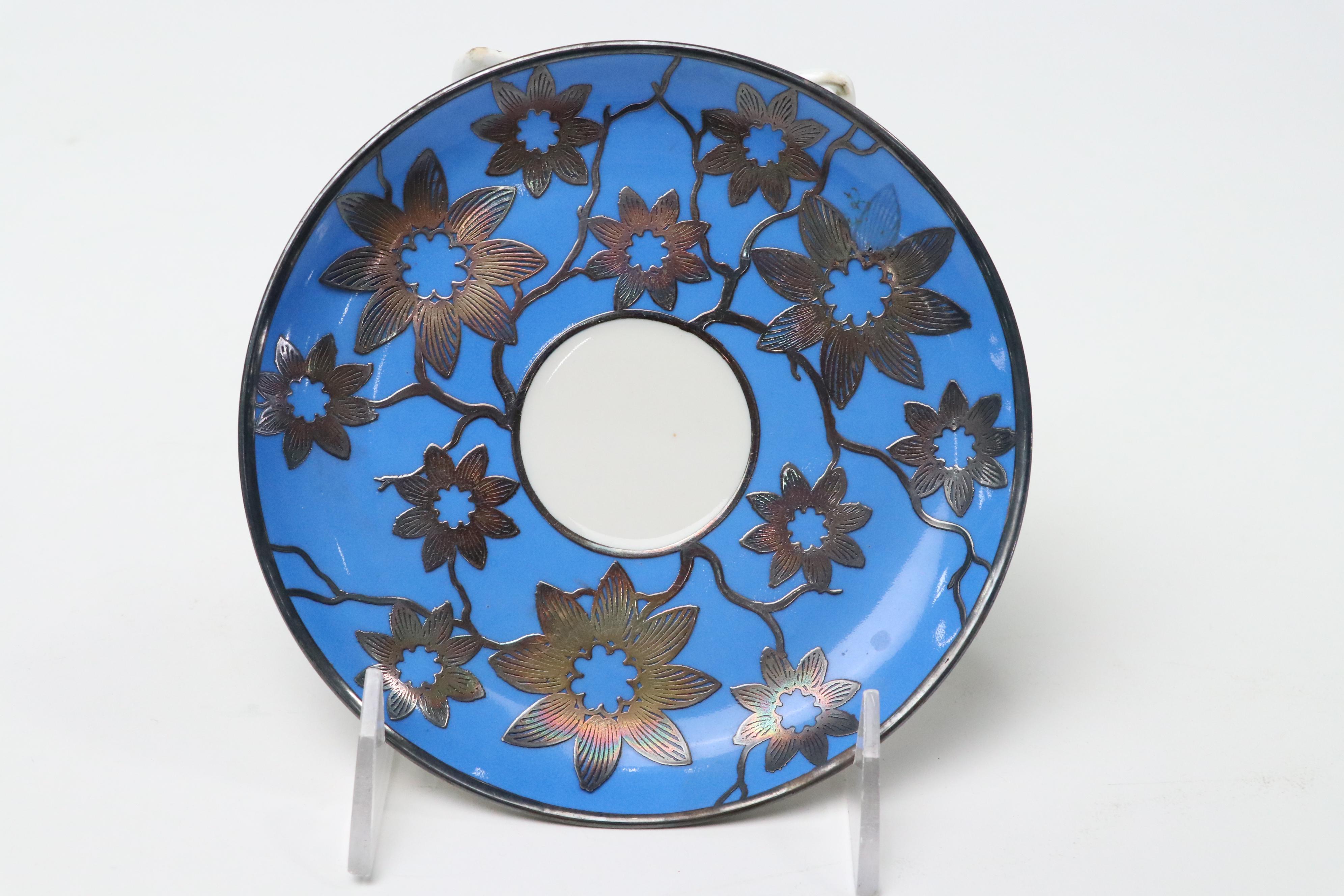 Lenox Tiffany & Co "Meadowbrook" Porcelain Mayonnaise Bowl with Ginori Teacup