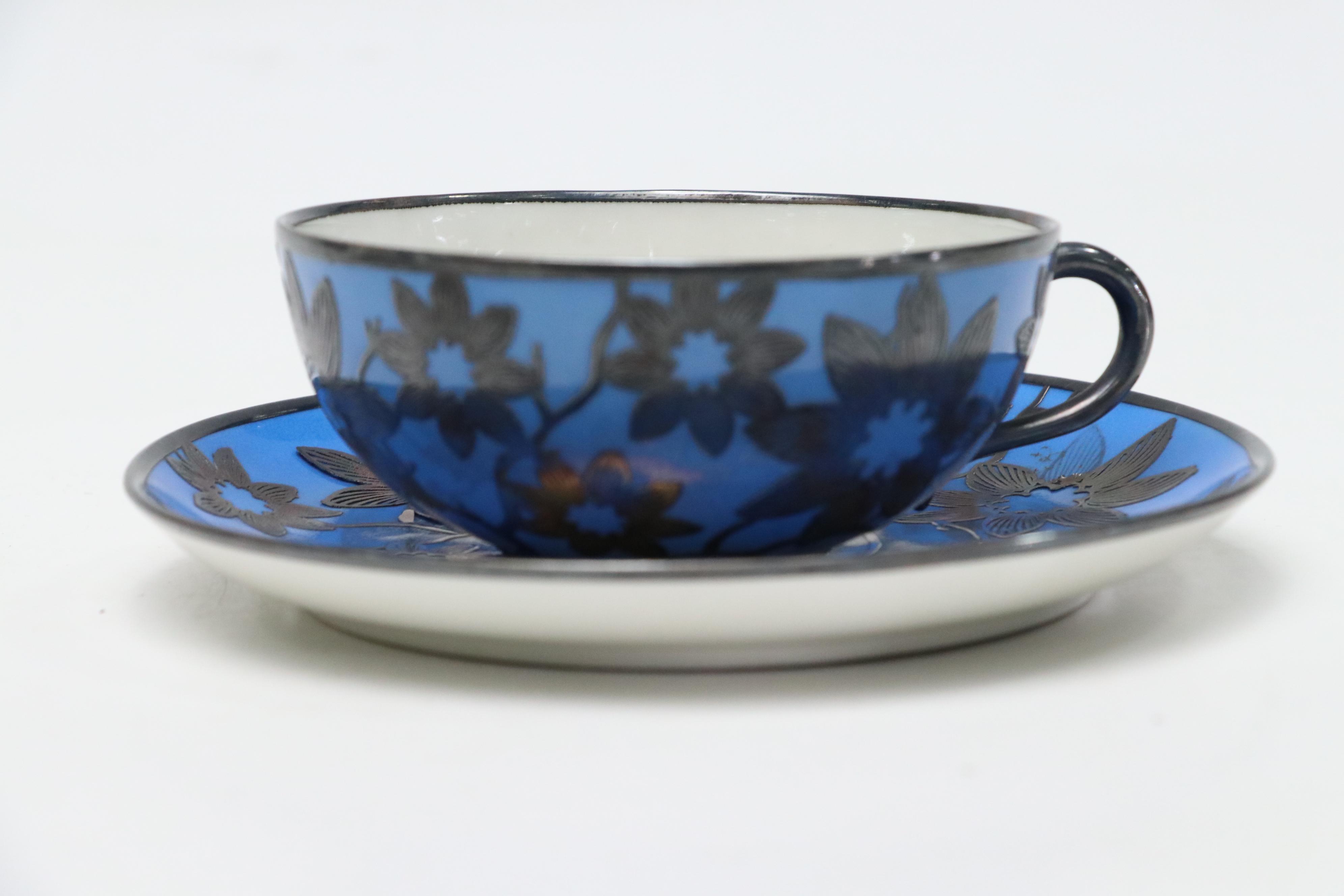 Lenox Tiffany & Co "Meadowbrook" Porcelain Mayonnaise Bowl with Ginori Teacup