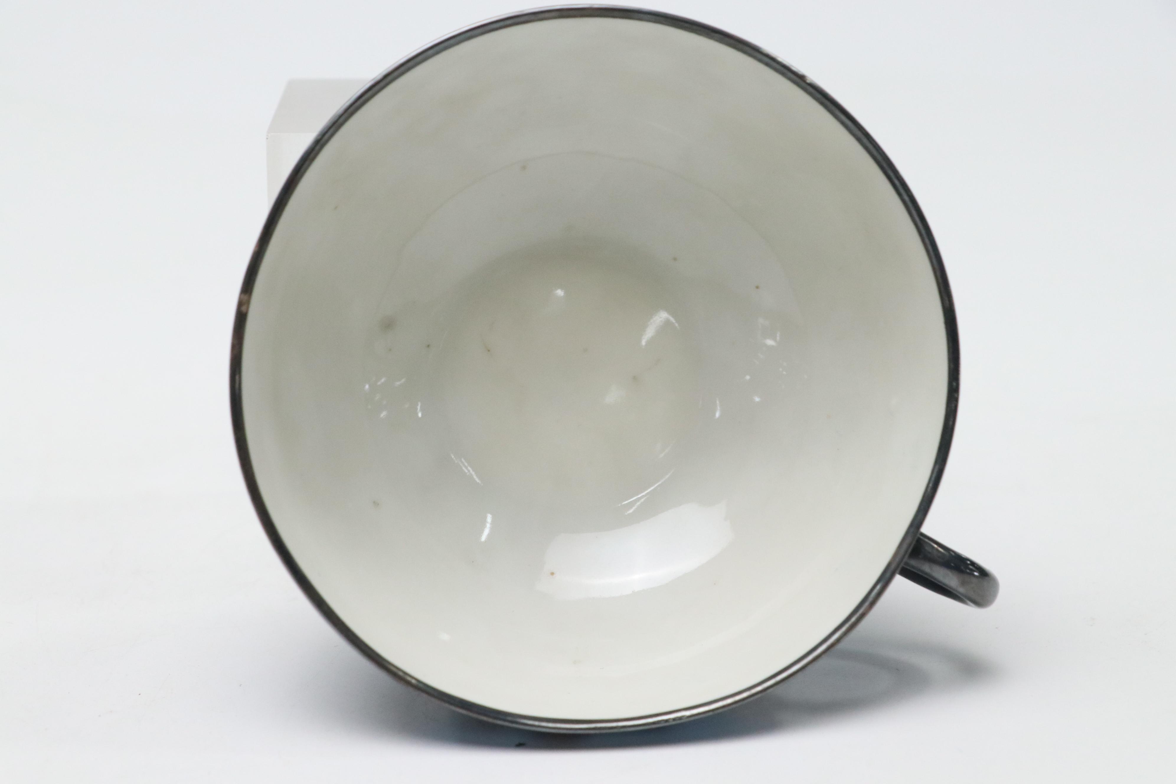 Lenox Tiffany & Co "Meadowbrook" Porcelain Mayonnaise Bowl with Ginori Teacup