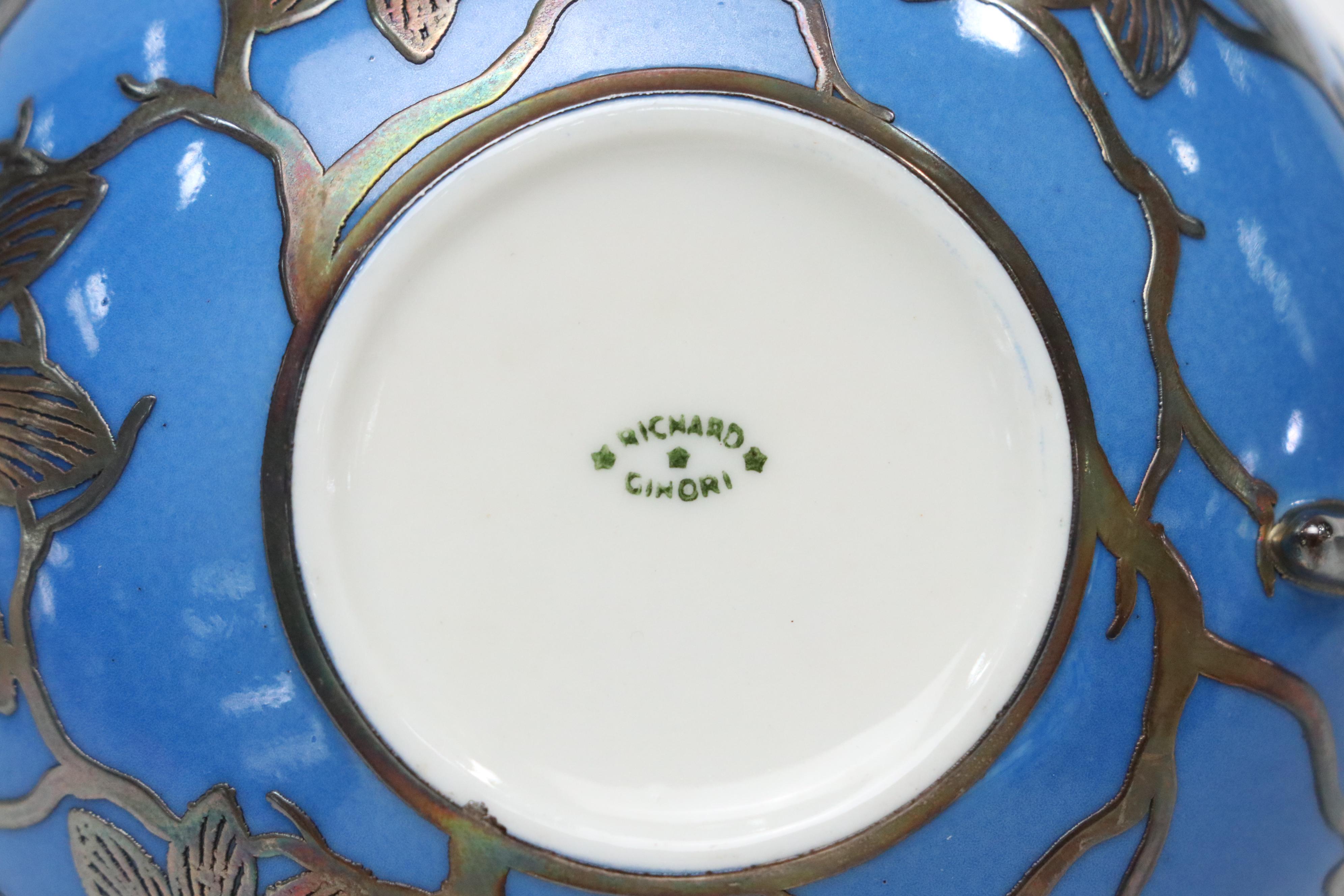 Lenox Tiffany & Co "Meadowbrook" Porcelain Mayonnaise Bowl with Ginori Teacup