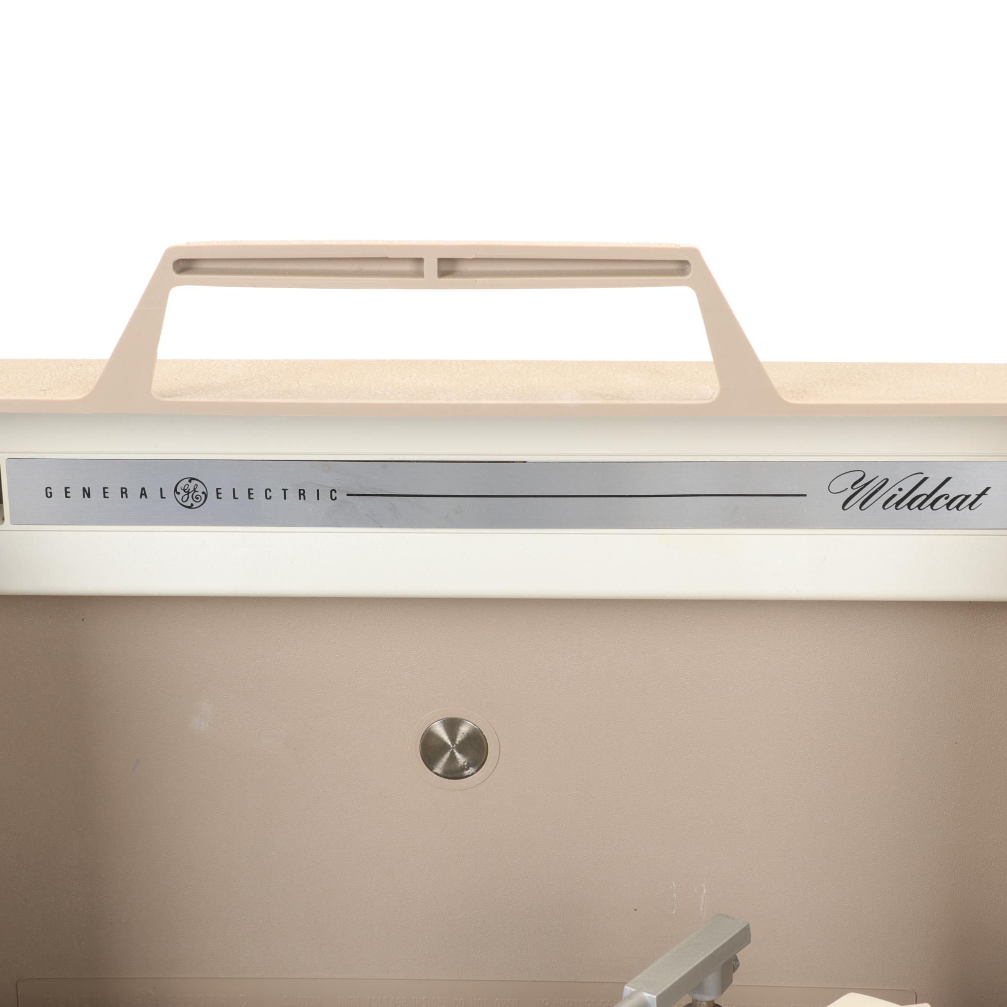 General Electric "Wildcat" Portable Record Players and Speakers