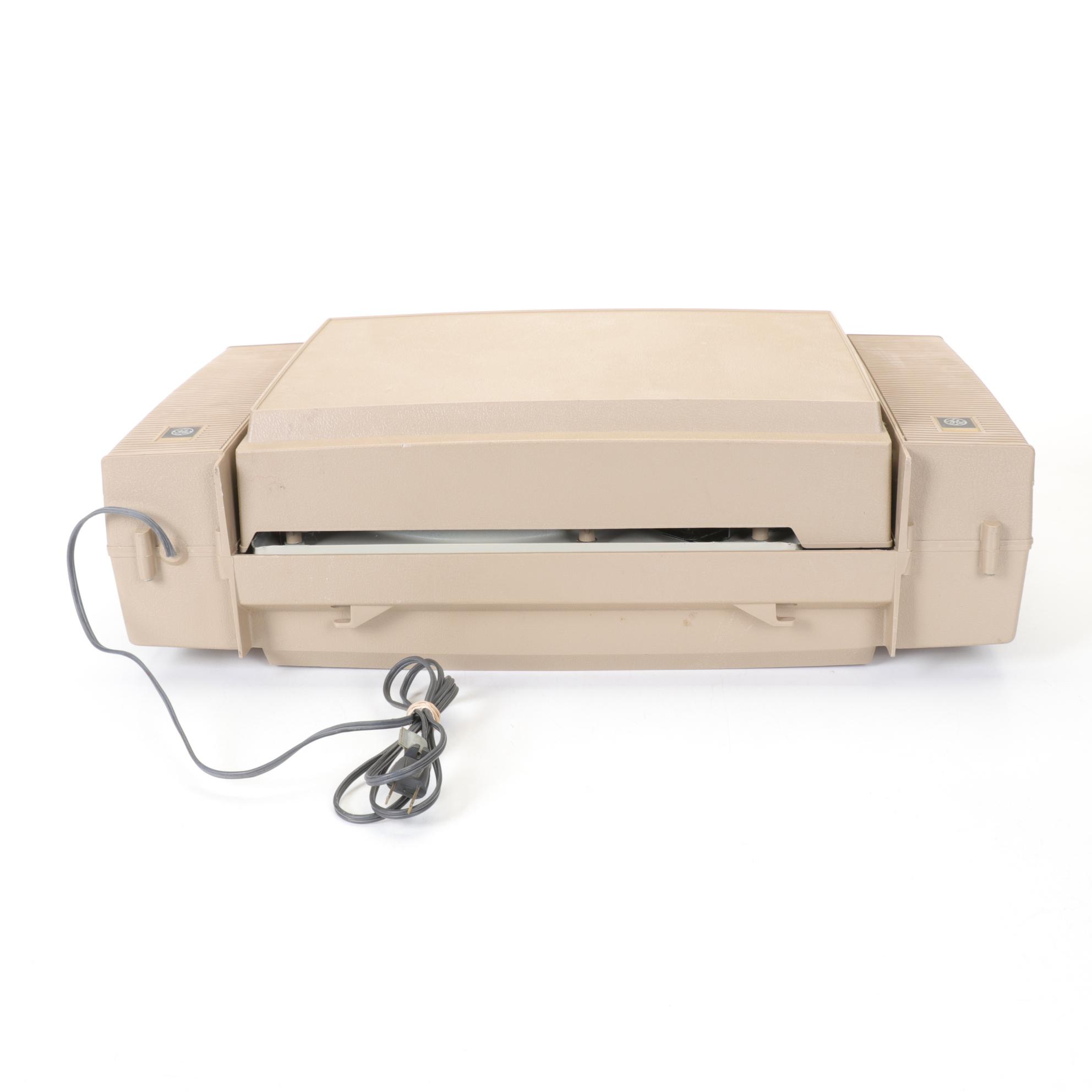 General Electric "Wildcat" Portable Record Players and Speakers