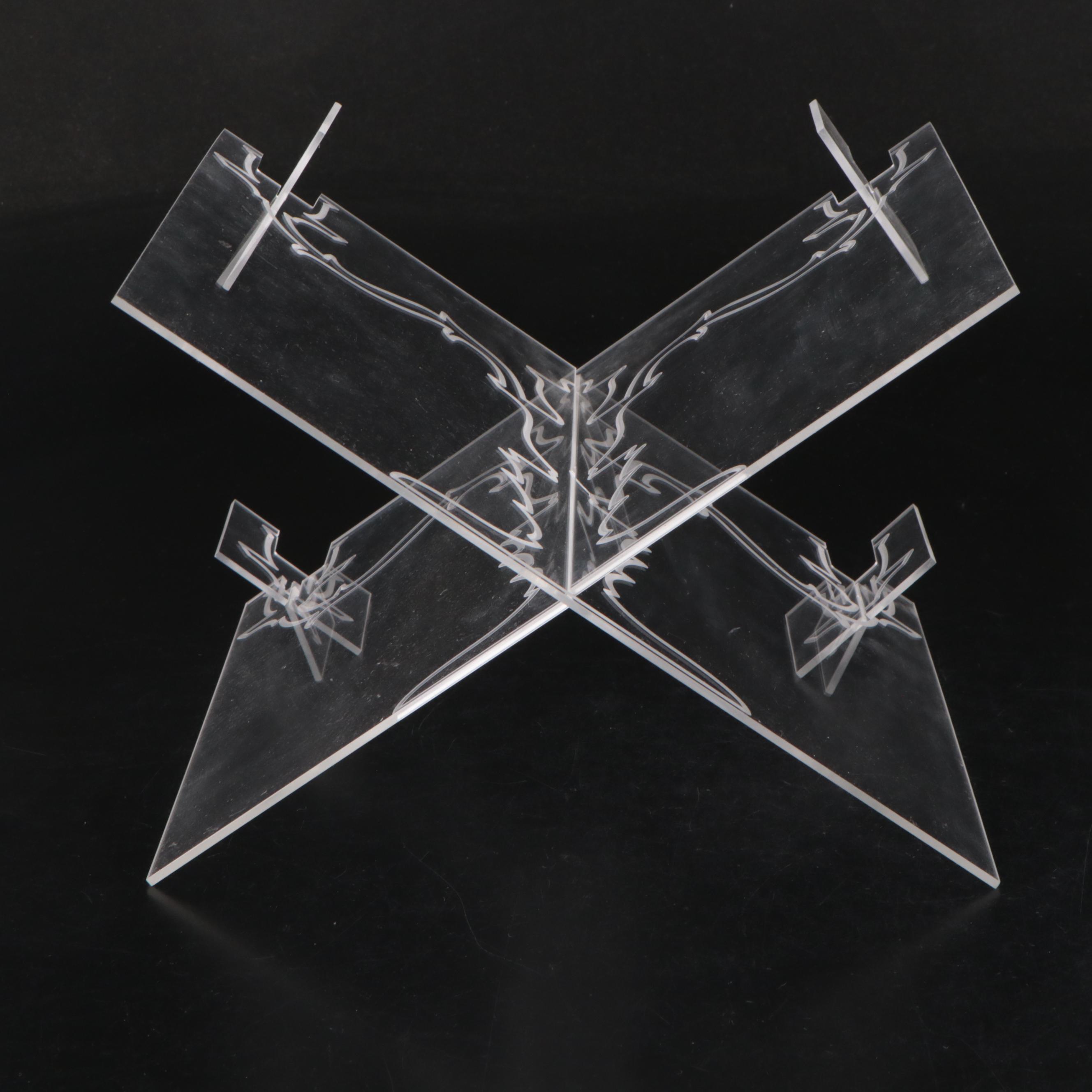 Jon Russell for Innermost "Ghost" Acrylic and Glass Candelabra
